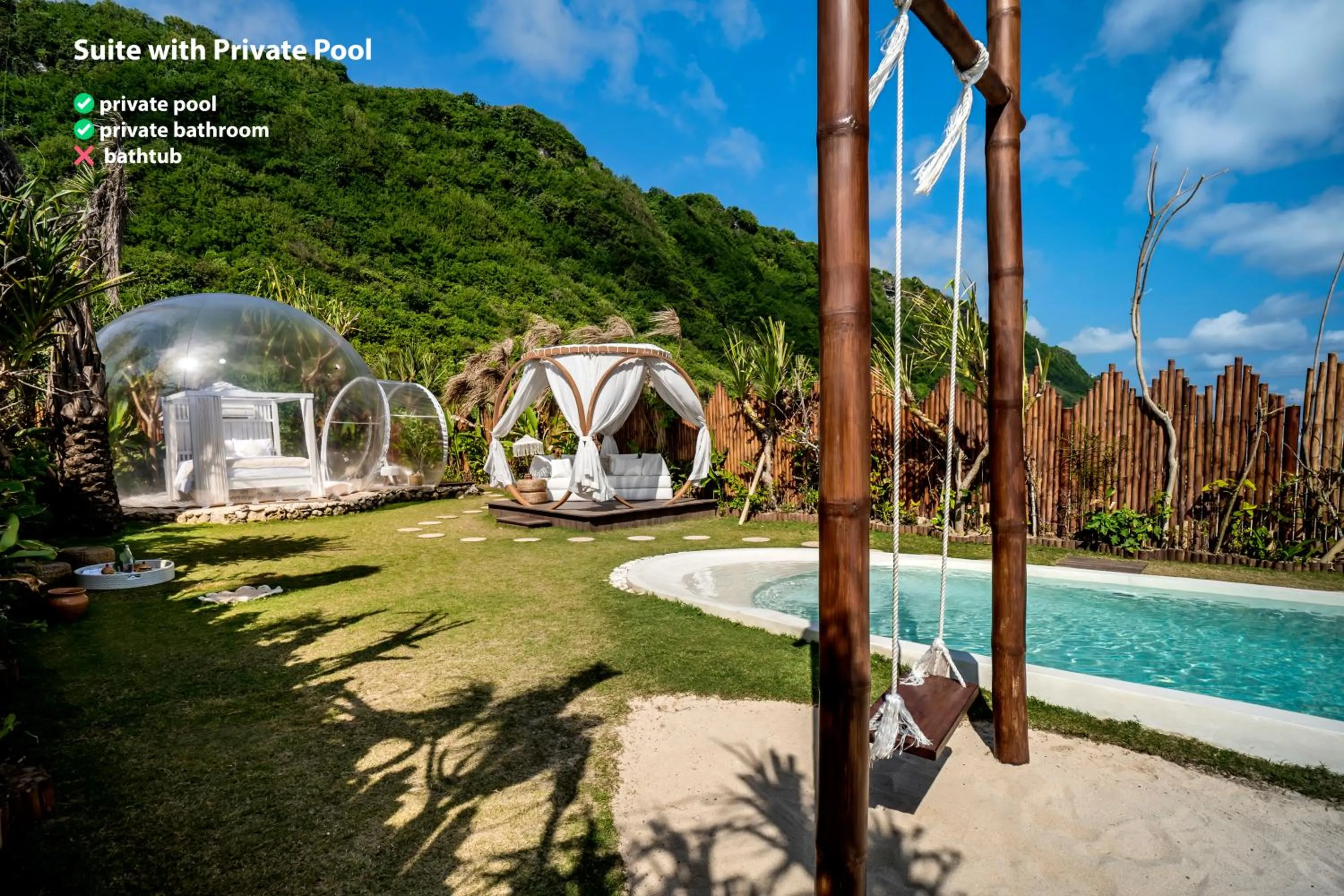 Area and facilities in Bubble Hotel Nyang Nyang - Adults only