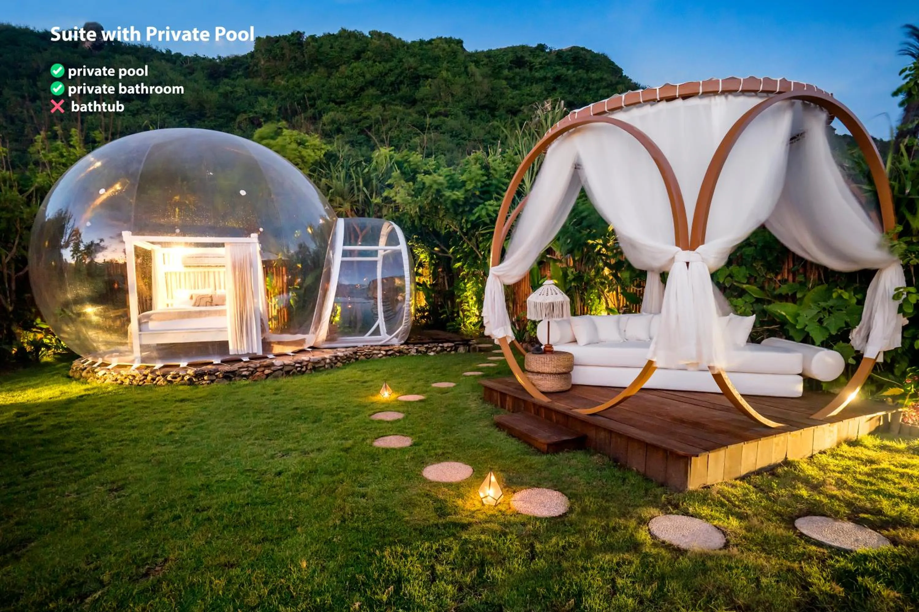 Garden in Bubble Hotel Nyang Nyang - Adults only