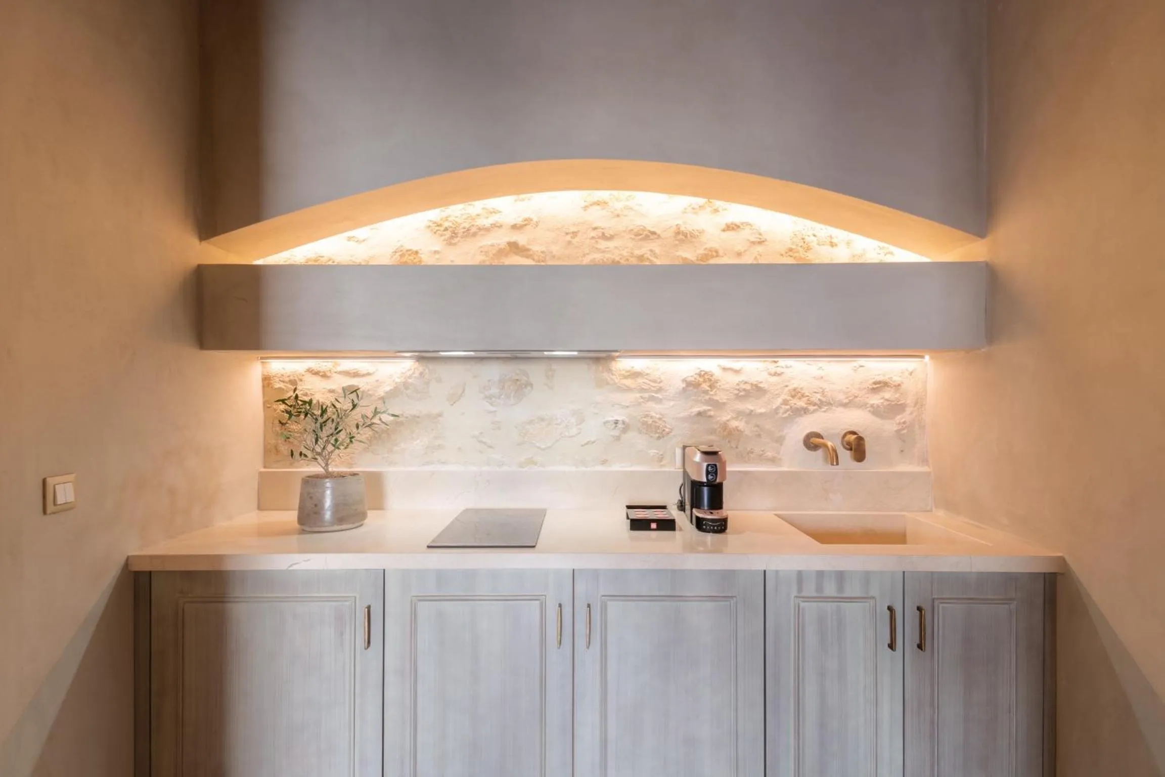 Kitchen or kitchenette in Inotropes Boutique Suites - Adults Only