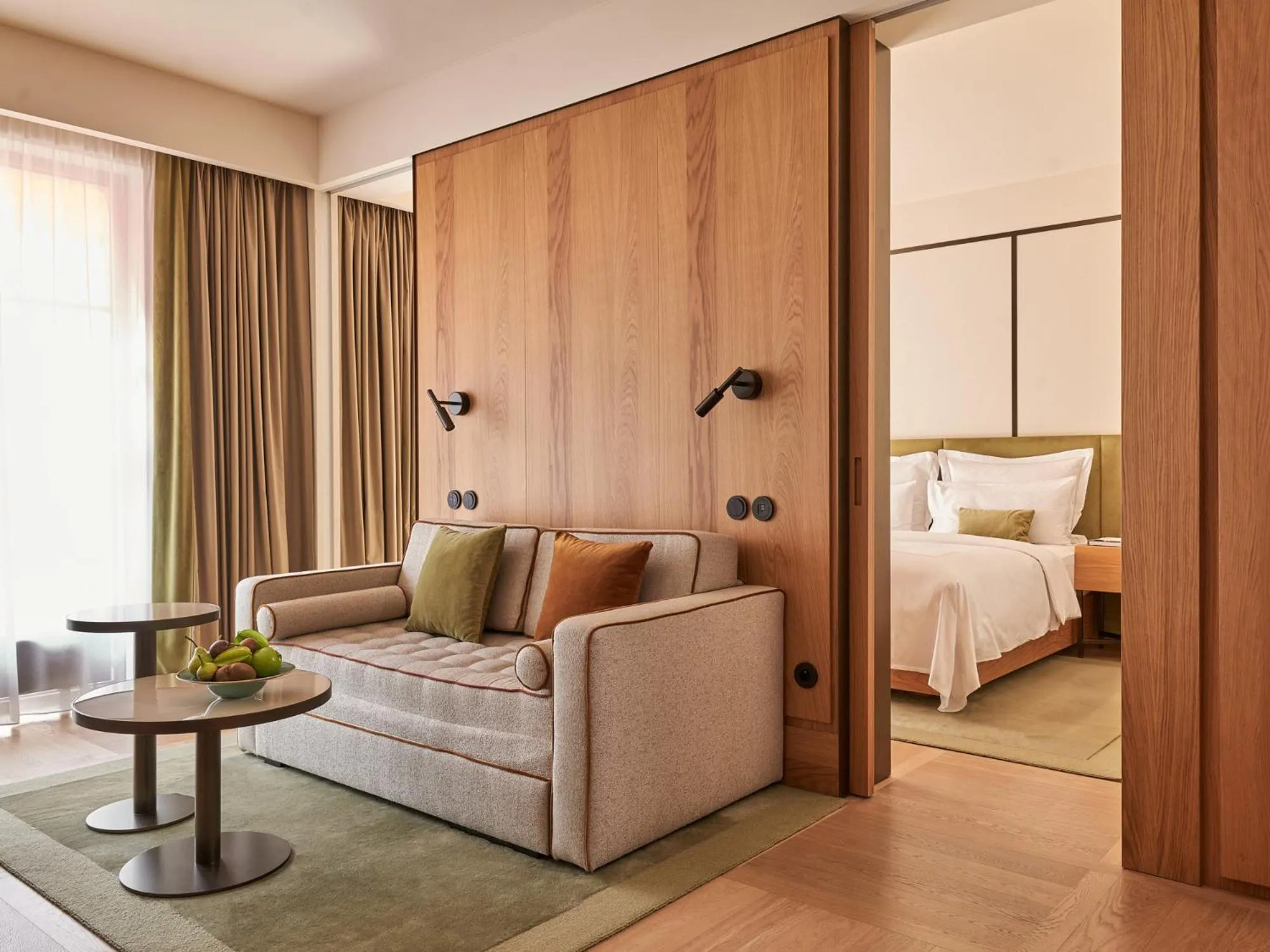 Living room, Bed in The Julius Prague