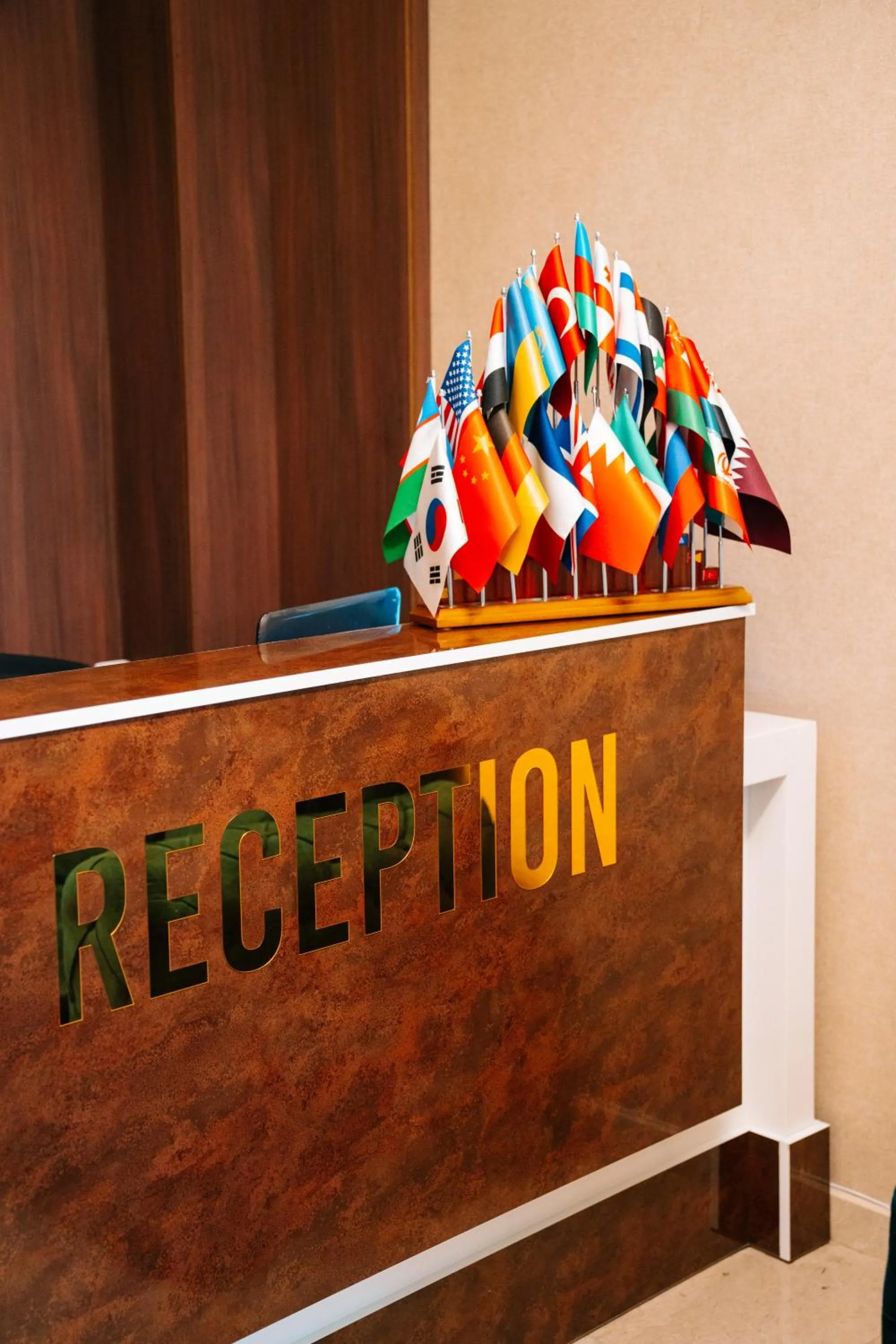 Lobby or reception in The Clocktower Hotel