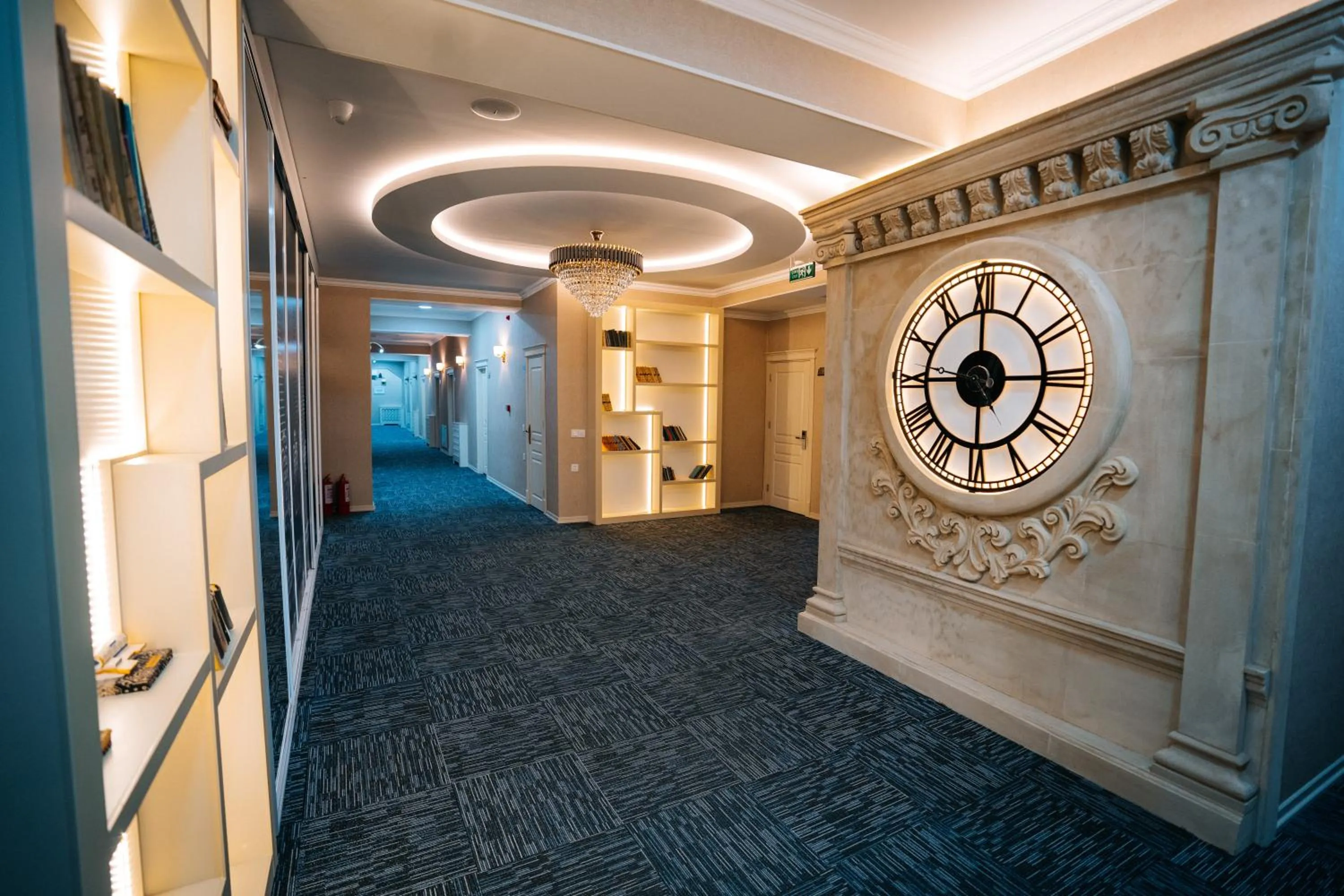 Lobby or reception in The Clocktower Hotel