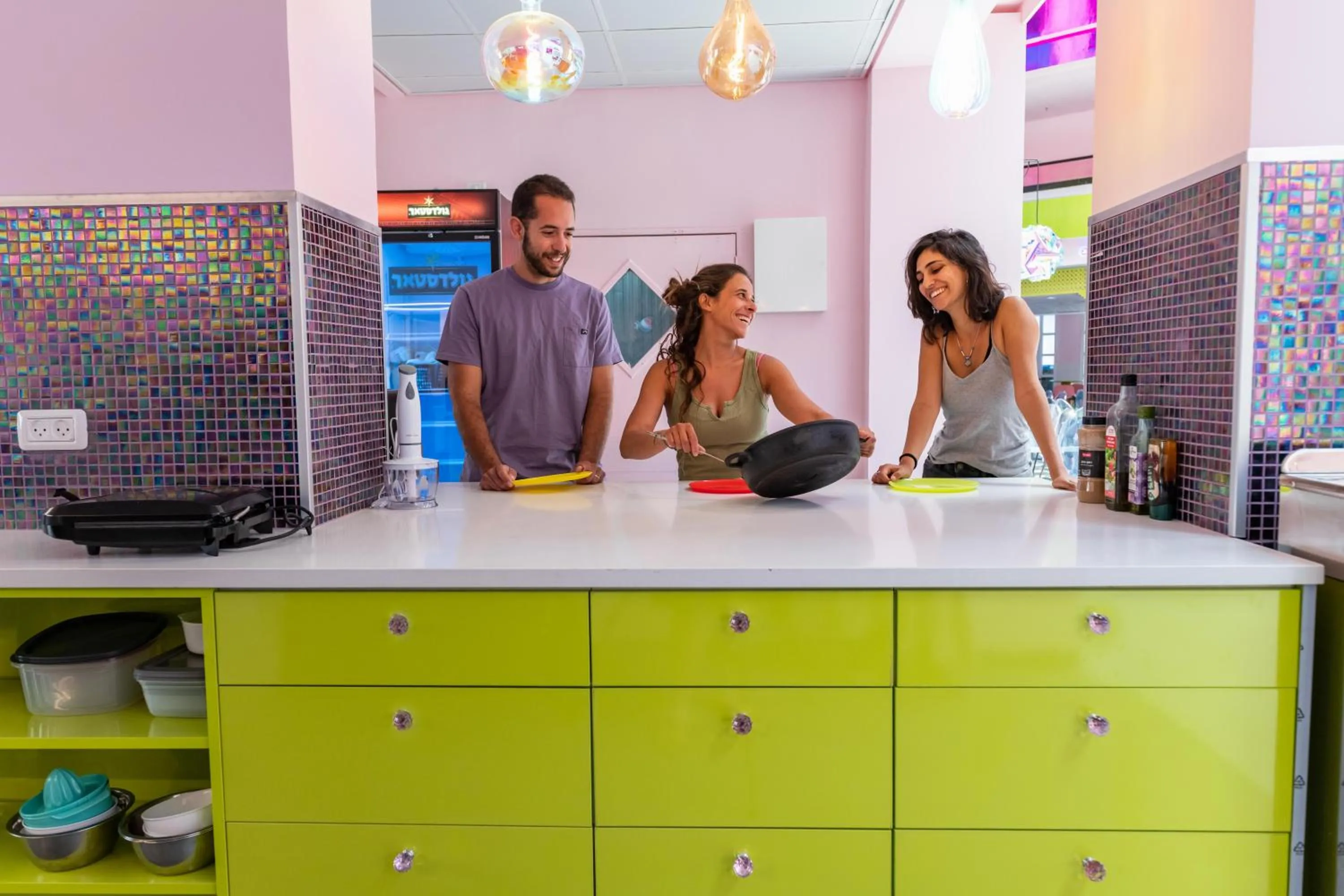 Communal kitchen in Abraham Eilat