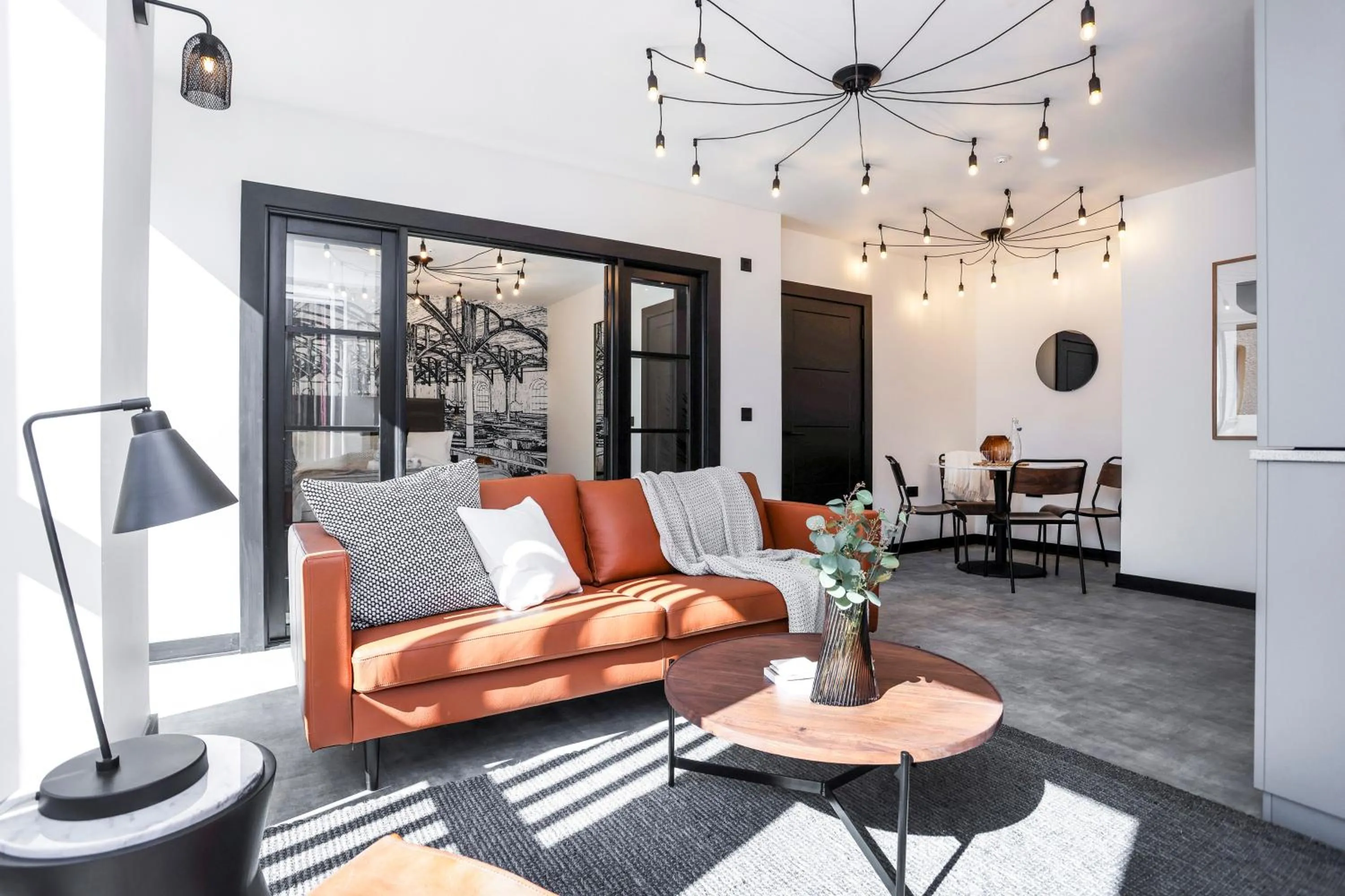 Living room in The Brewers Rooms Contemporary Aparthotel