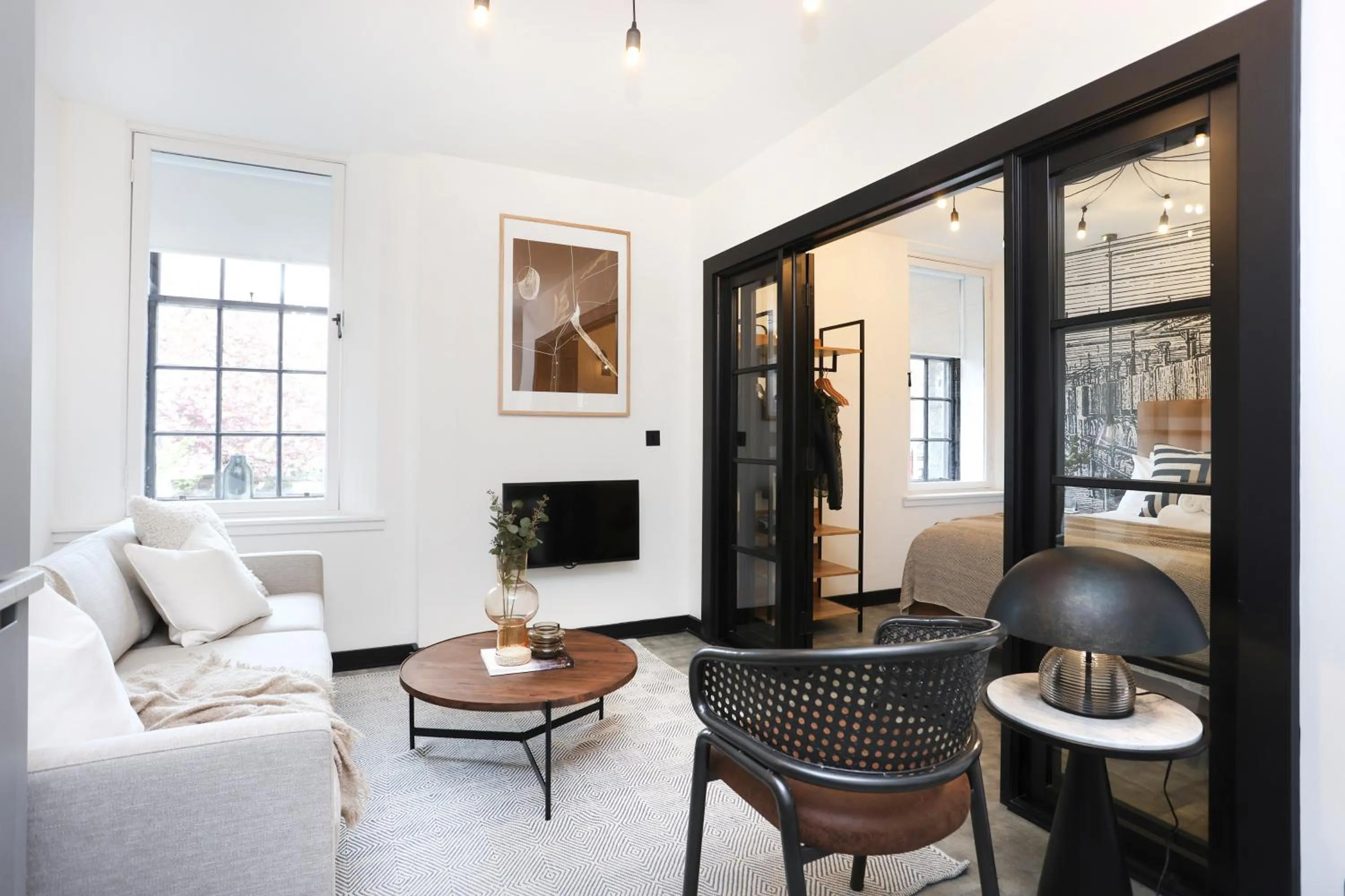 Living room in The Brewers Rooms Contemporary Aparthotel