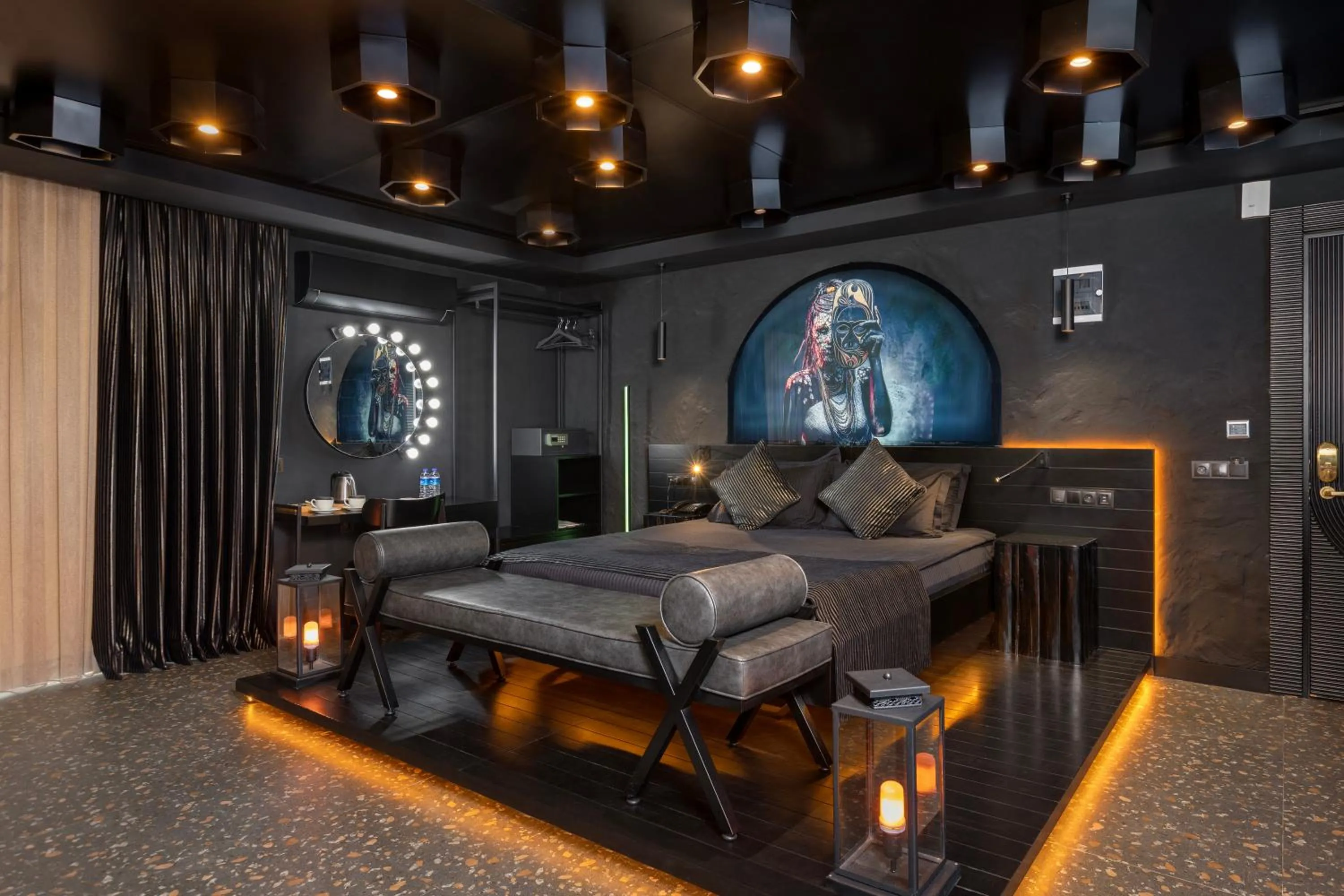 Bed in Afflon Hotels Sea Hill Concept Adult Only