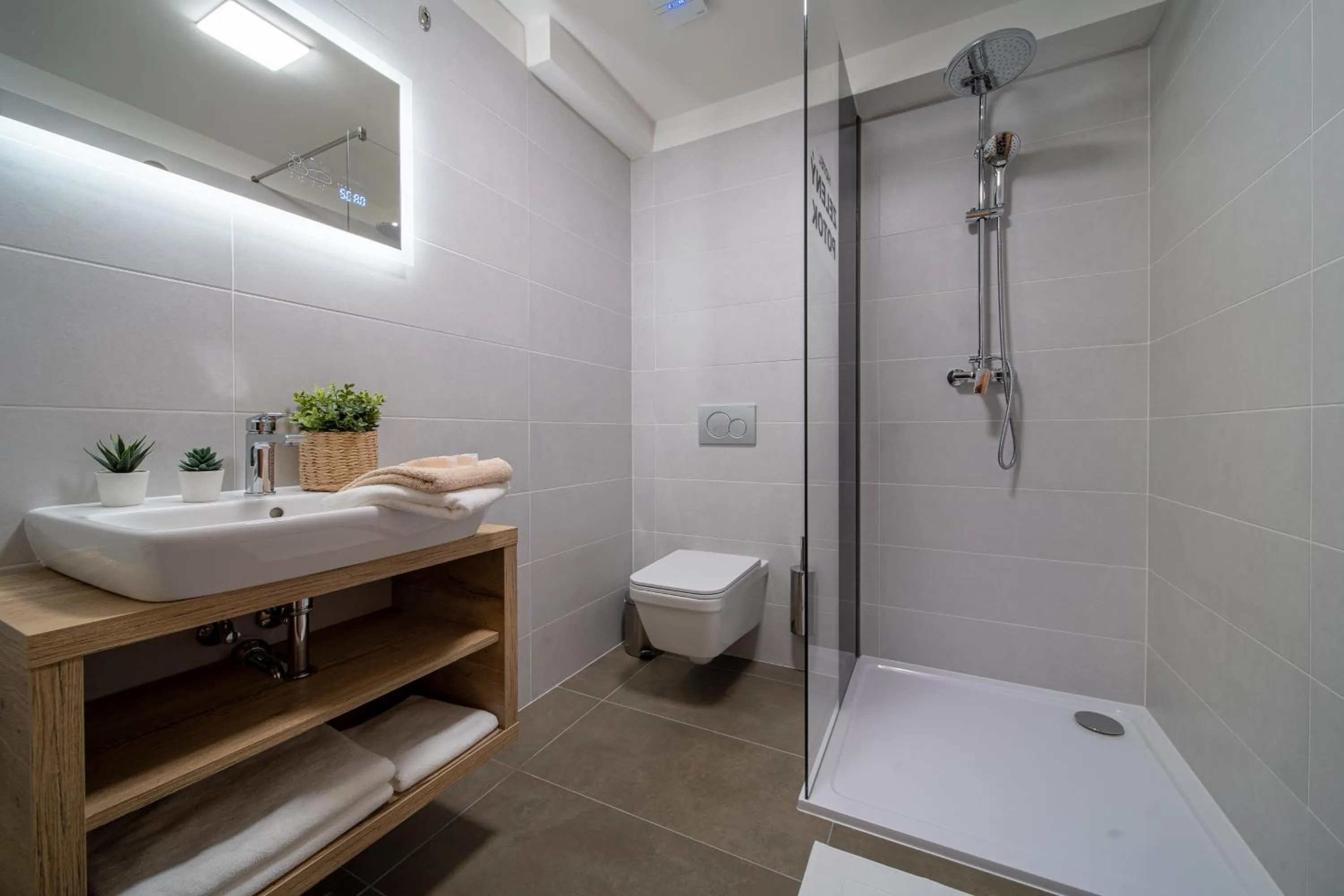 Shower in Hotel Zelený potok