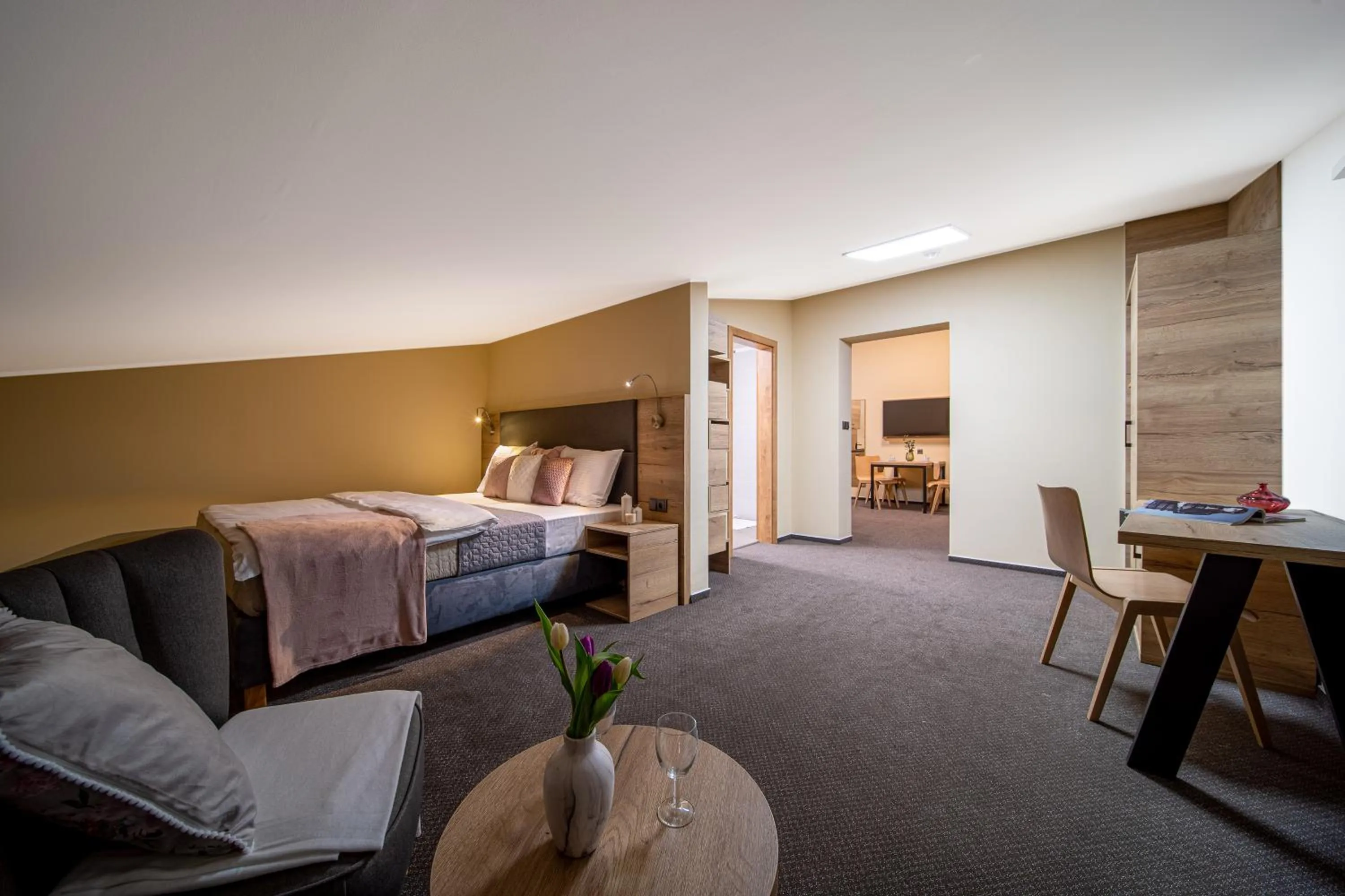 Bed in Hotel Zelený potok