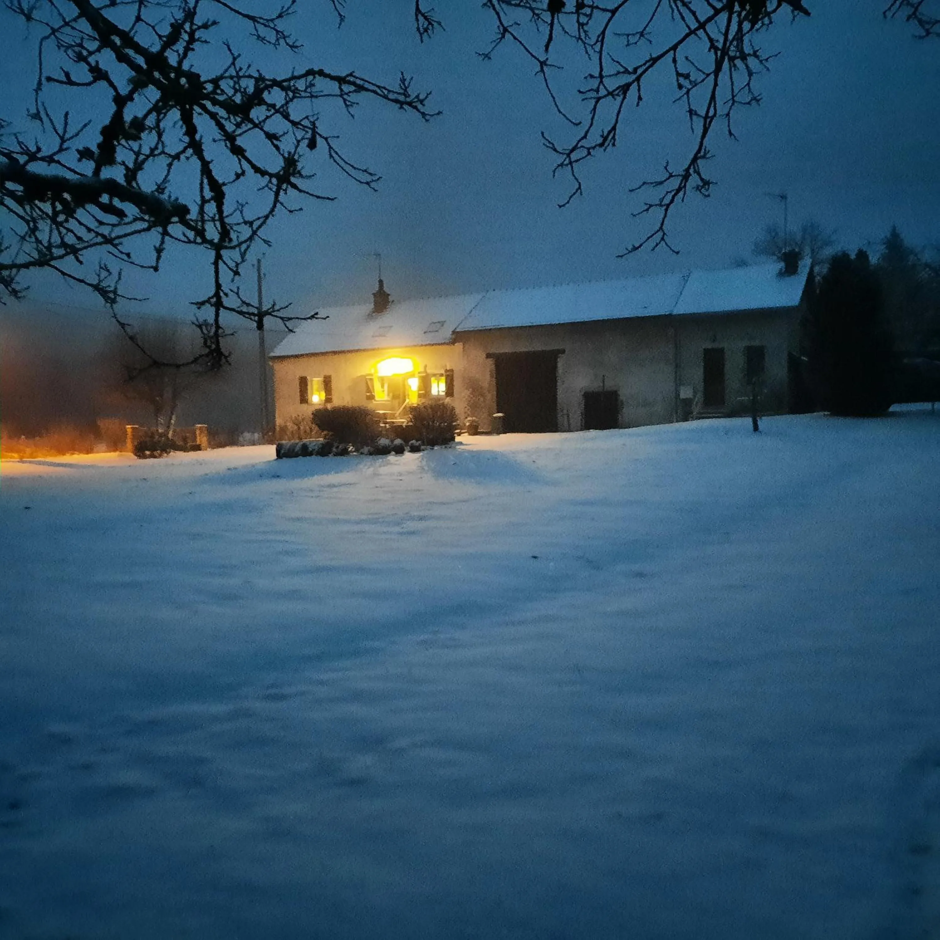 Winter in Chambre d'hôte Le Châtaignier