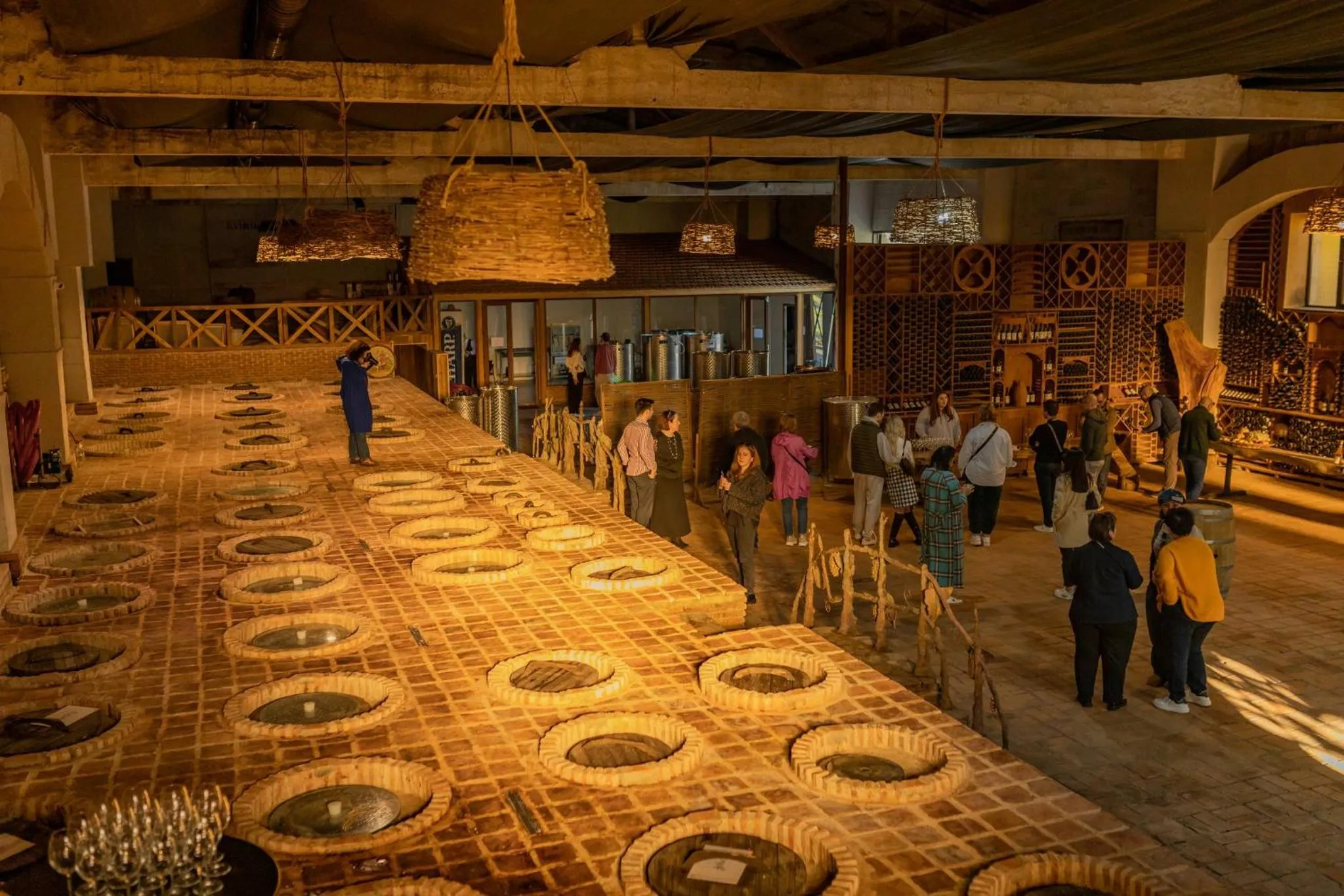 group of guests in Hotel Chateau Kvirike