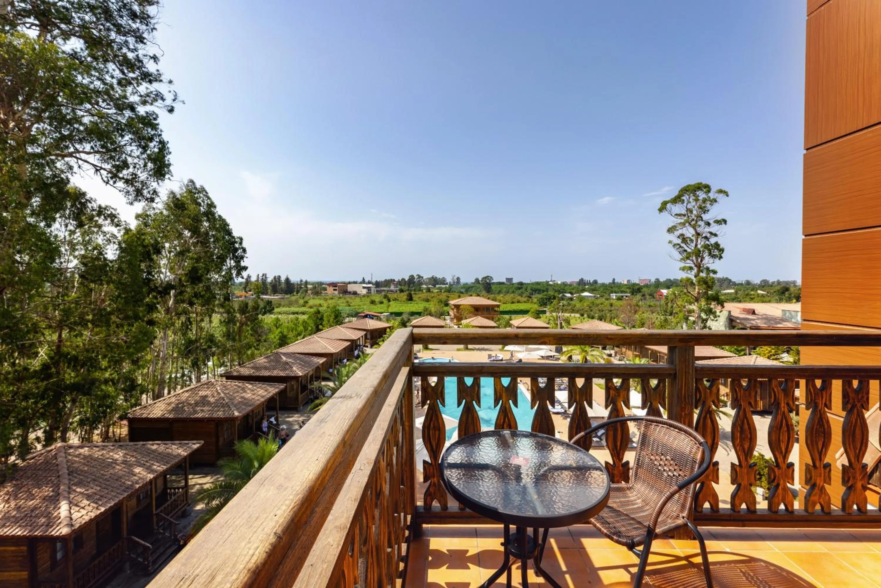 Balcony/Terrace in Hotel Chateau Kvirike