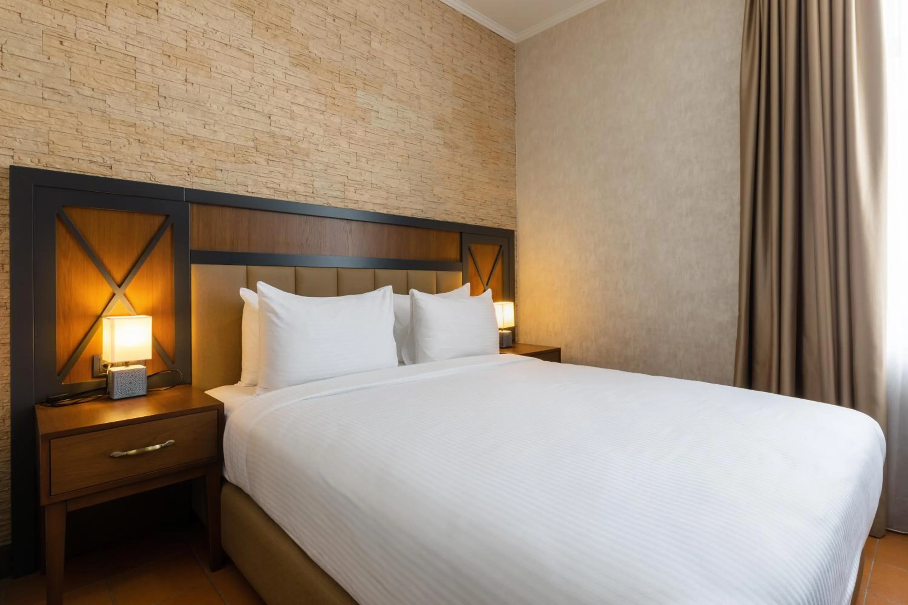 Bed in Hotel Chateau Kvirike