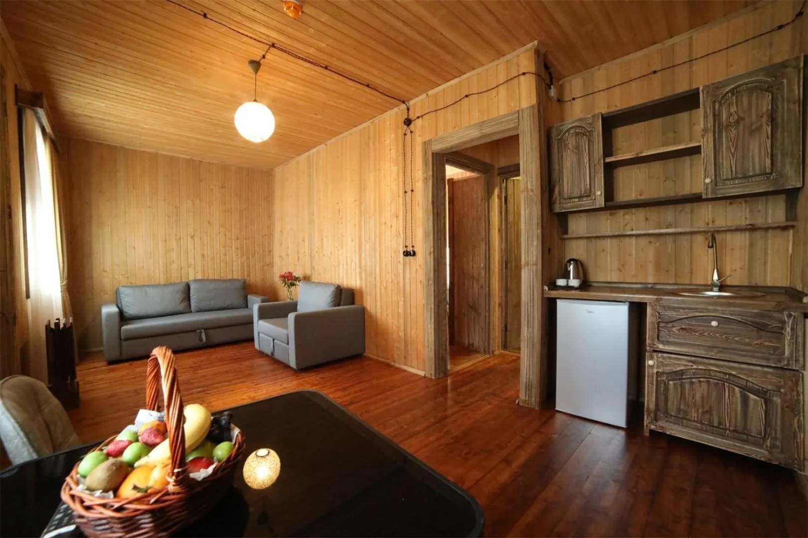 Kitchen or kitchenette in Hotel Chateau Kvirike