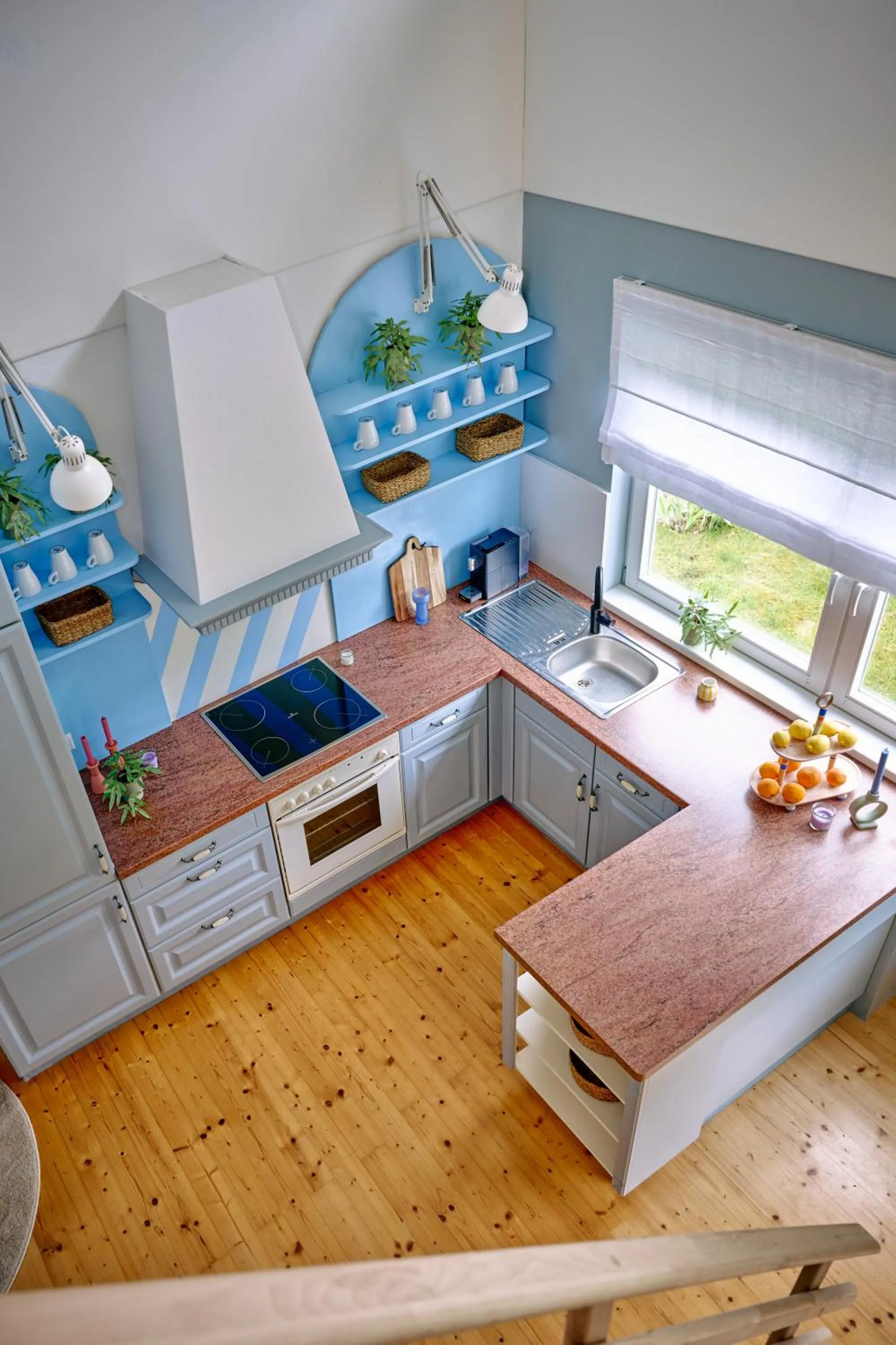 Kitchen or kitchenette, Bed in Kantor Village am Millstätter See - Boutique-Chalets und Lodges