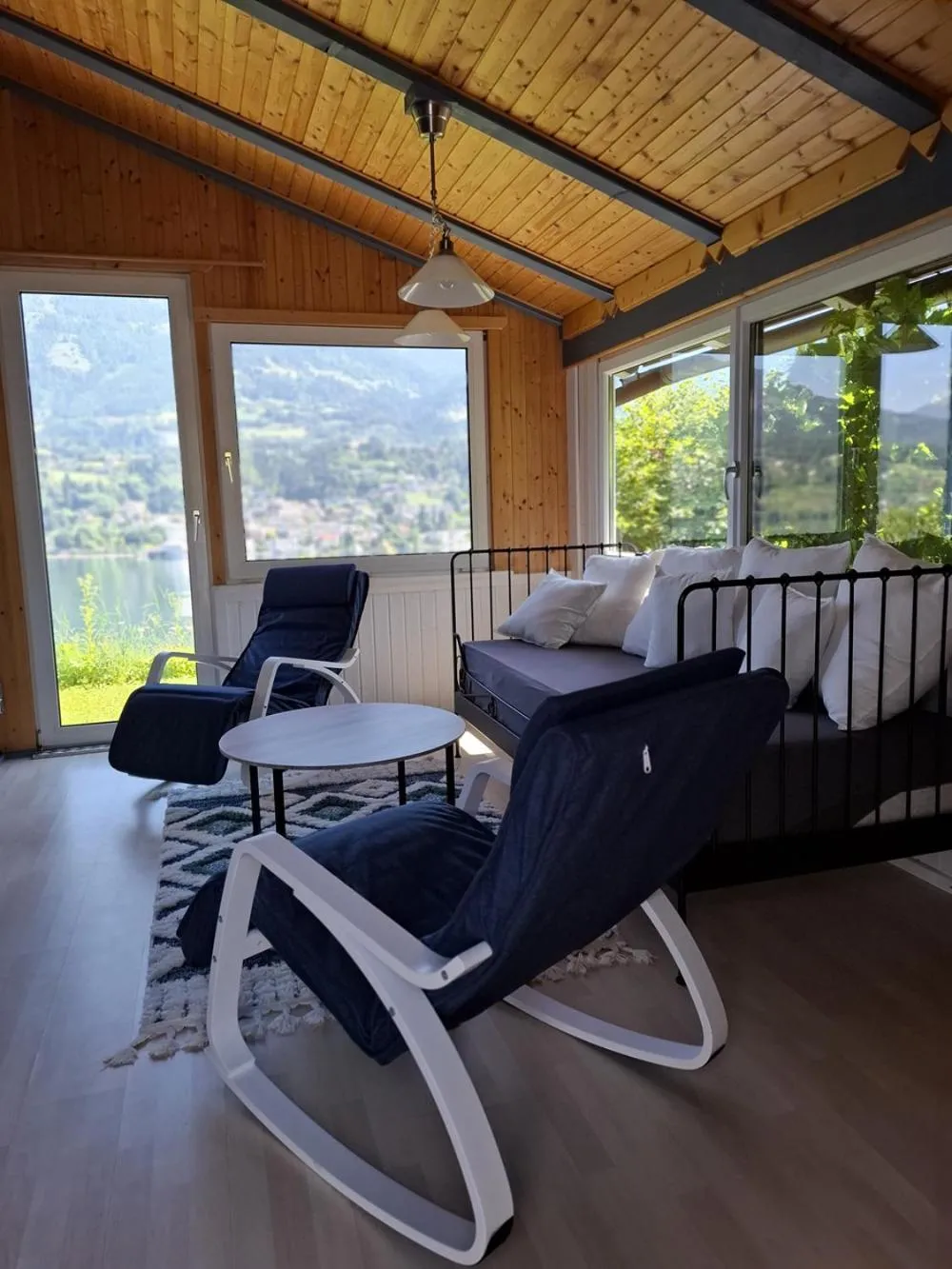 Living room in Kantor Village am Millstätter See - Boutique-Chalets und Lodges
