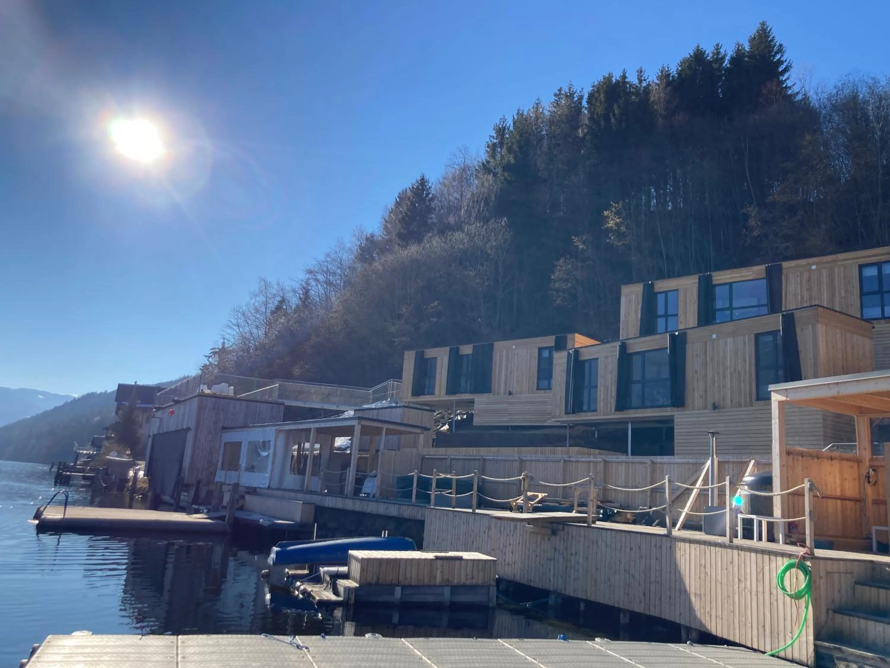 Swimming pool in Kantor Village am Millstätter See - Boutique-Chalets und Lodges