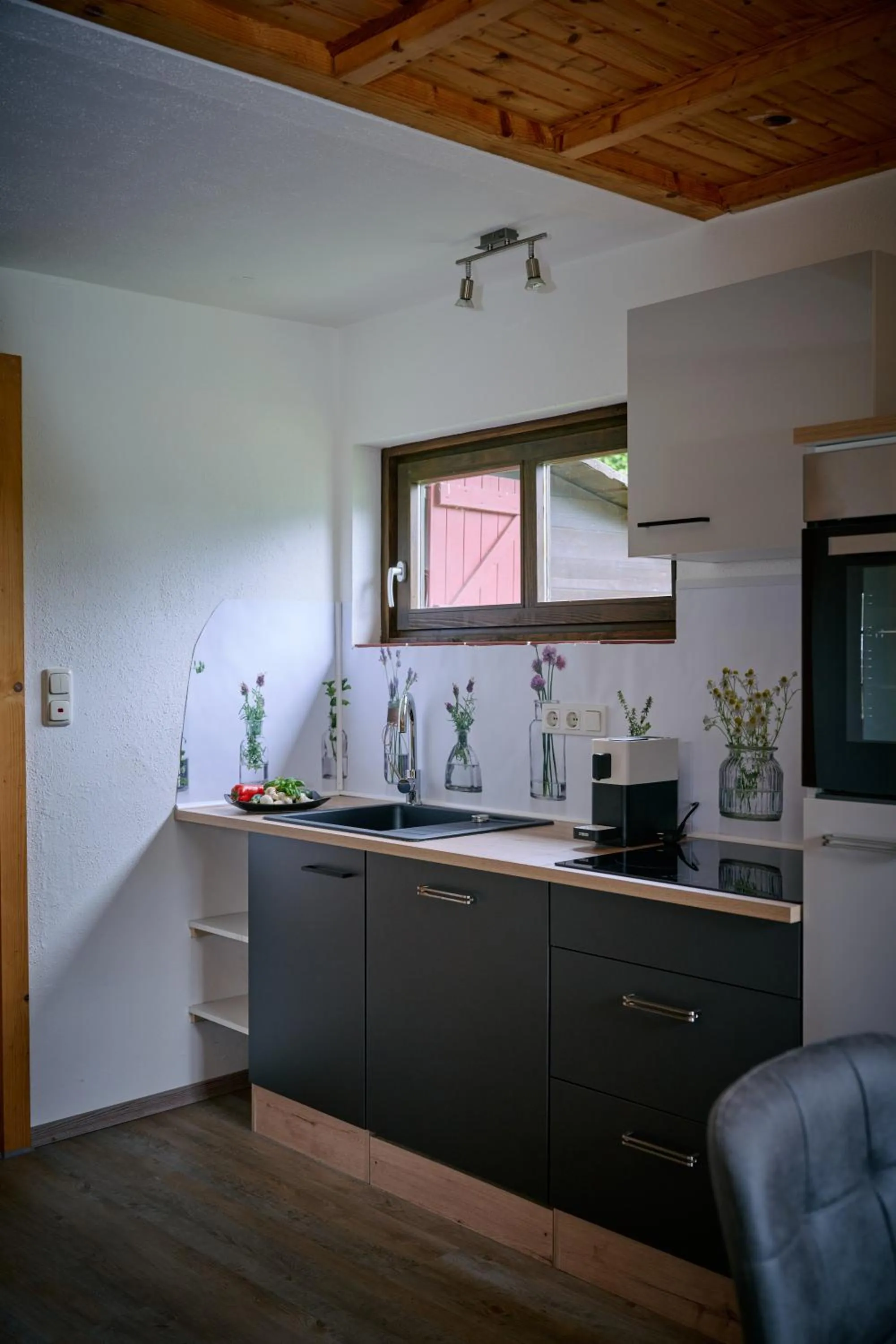 Kitchen or kitchenette in Kantor Village am Millstätter See - Boutique-Chalets und Lodges