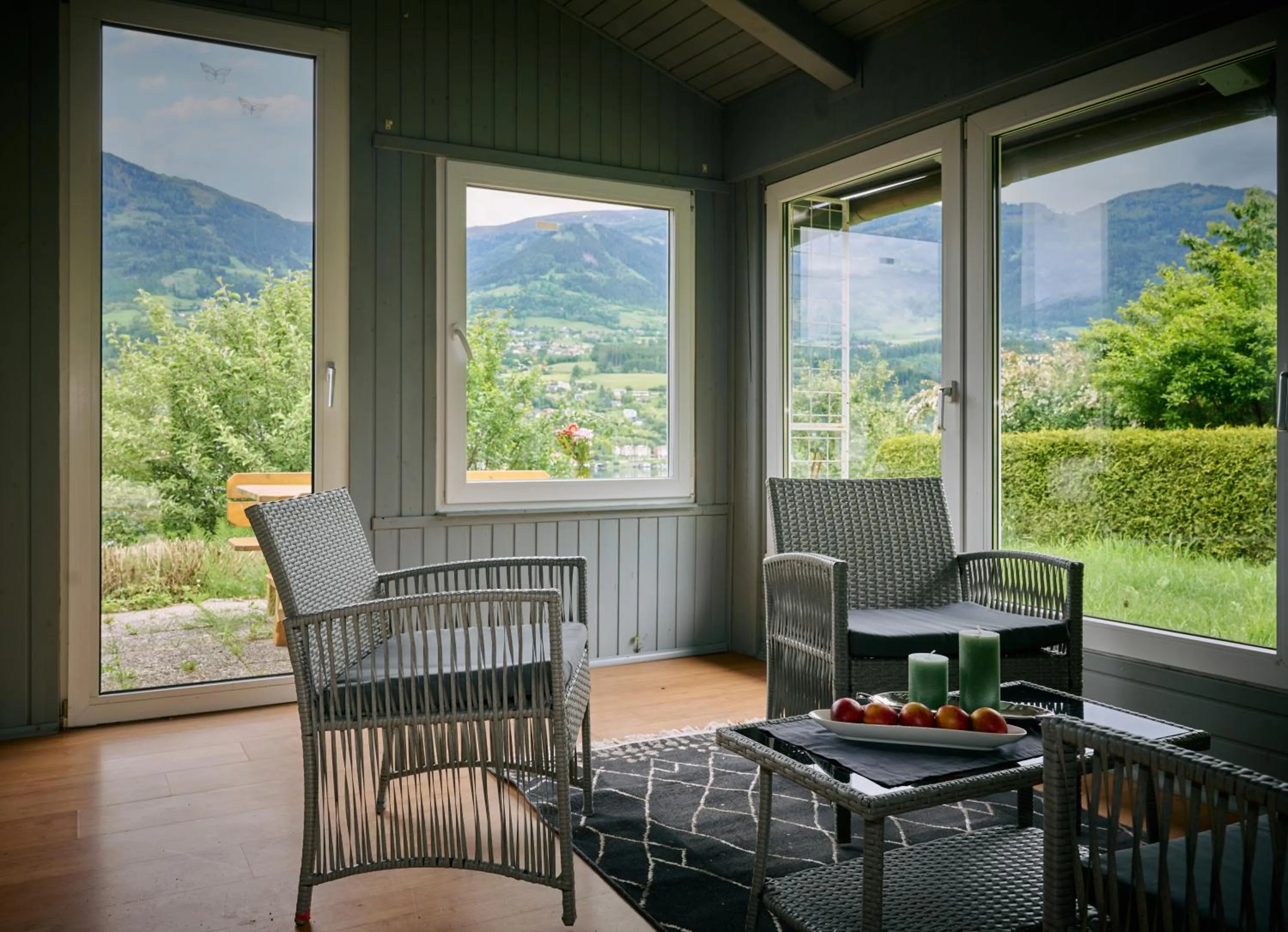 Living room in Kantor Village am Millstätter See - Boutique-Chalets und Lodges