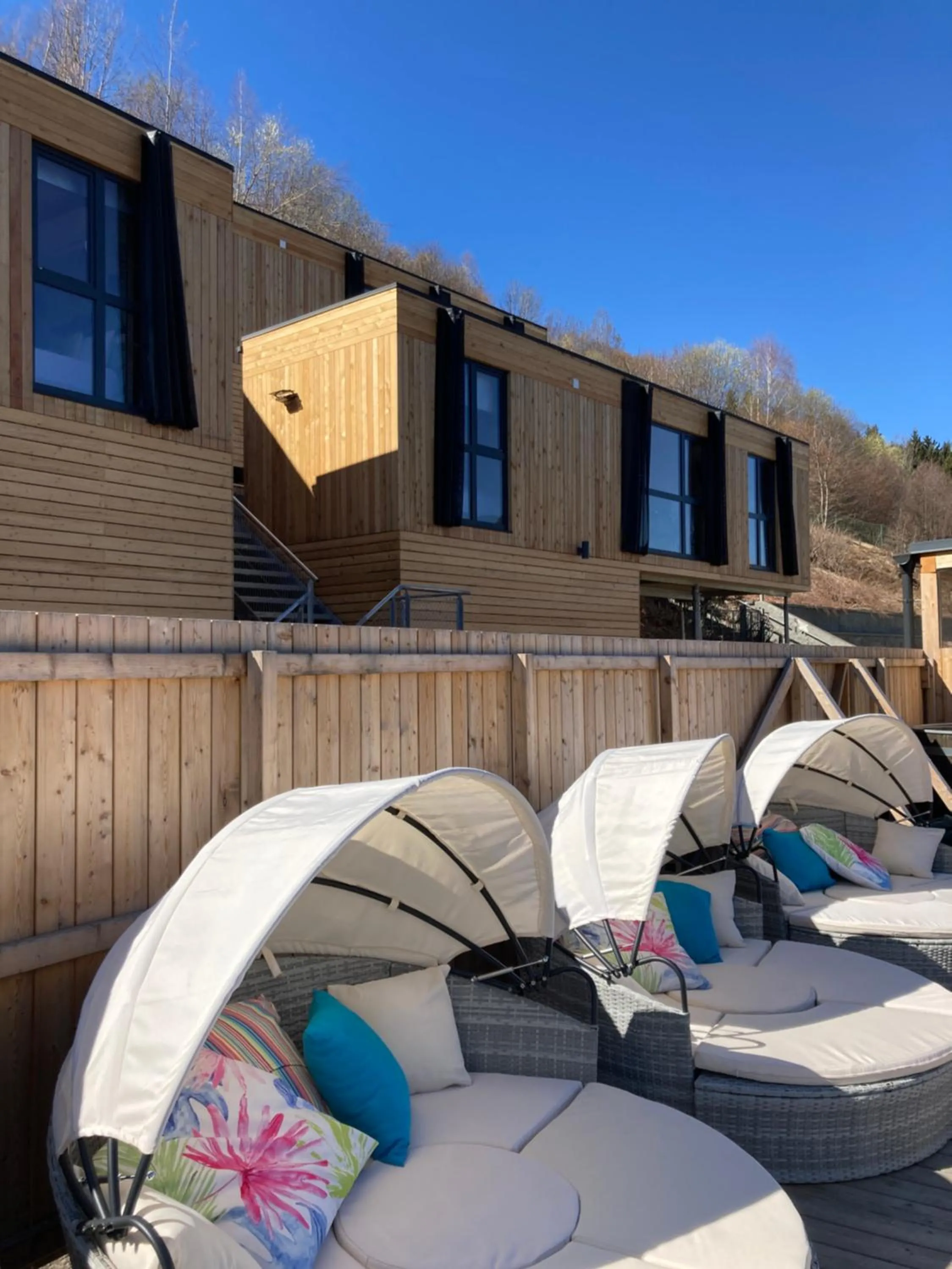 Swimming pool in Kantor Village am Millstätter See - Boutique-Chalets und Lodges