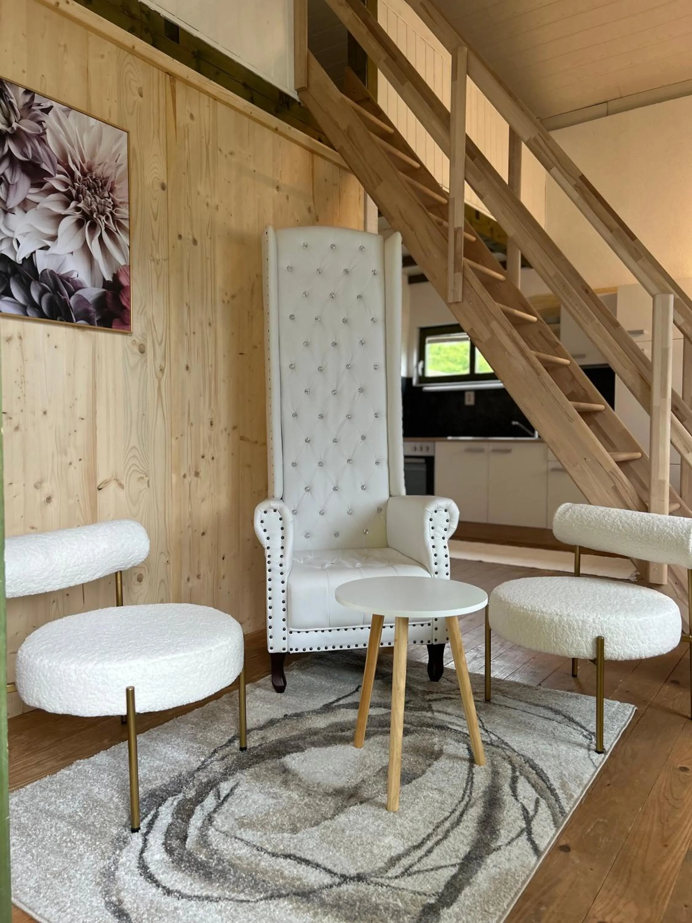 Seating area in Kantor Village am Millstätter See - Boutique-Chalets und Lodges