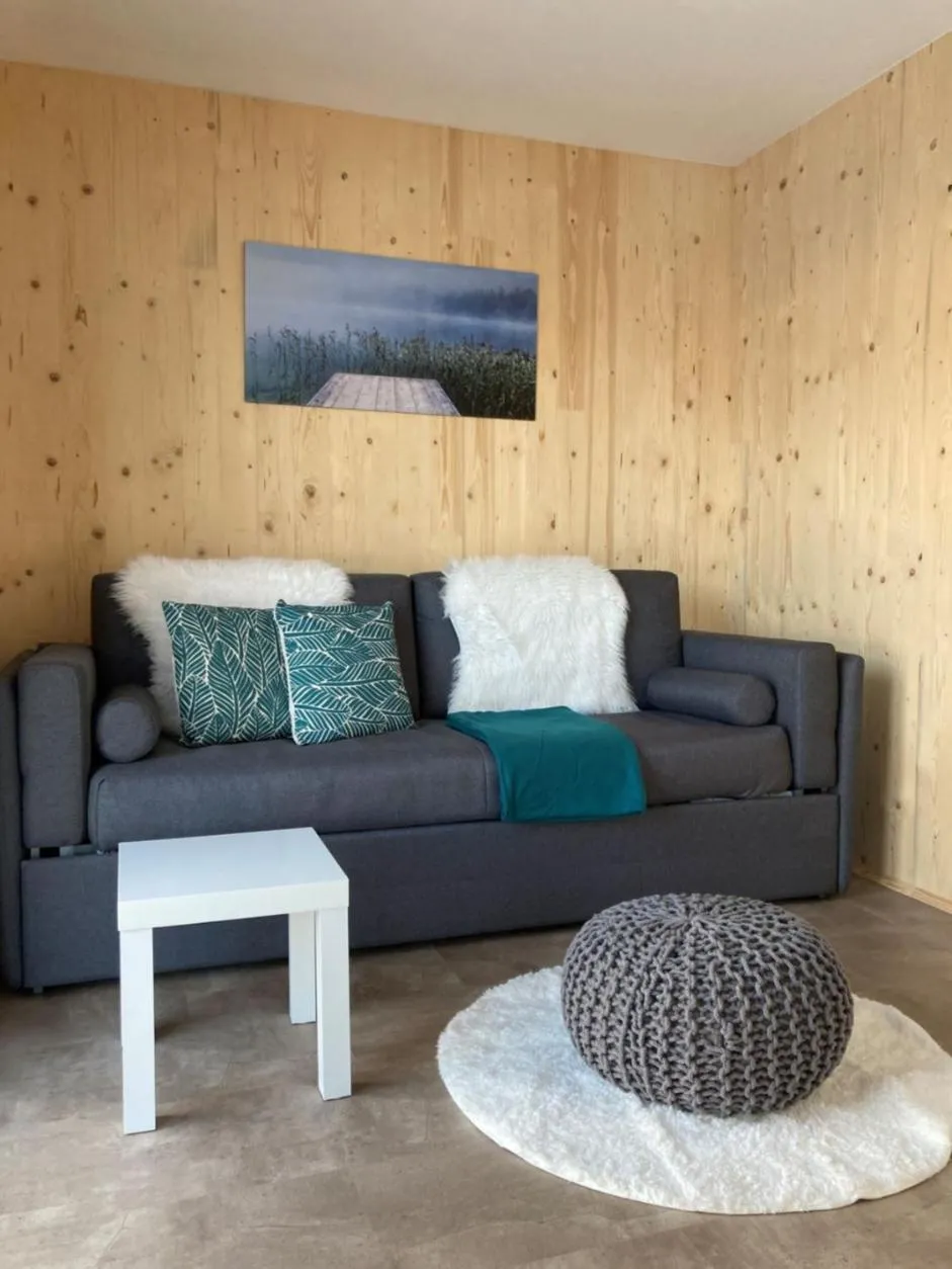 Living room in Kantor Village am Millstätter See - Boutique-Chalets und Lodges