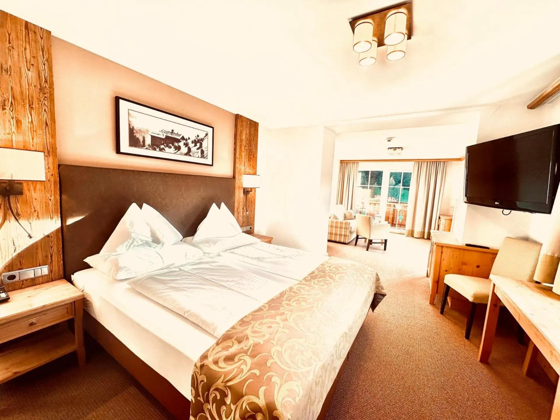 Bed in Hotel Das Urbisgut