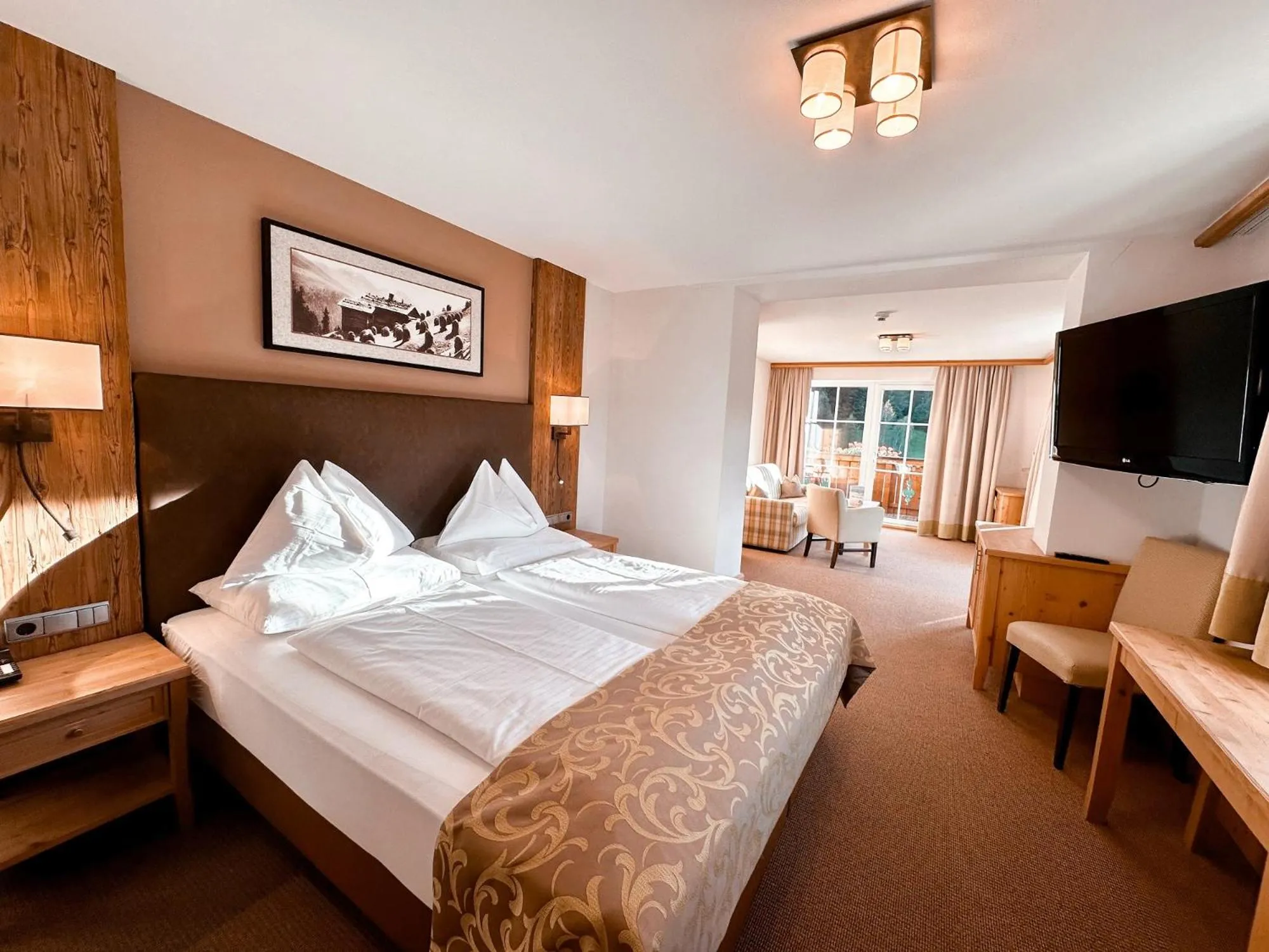 Bed in Hotel Das Urbisgut