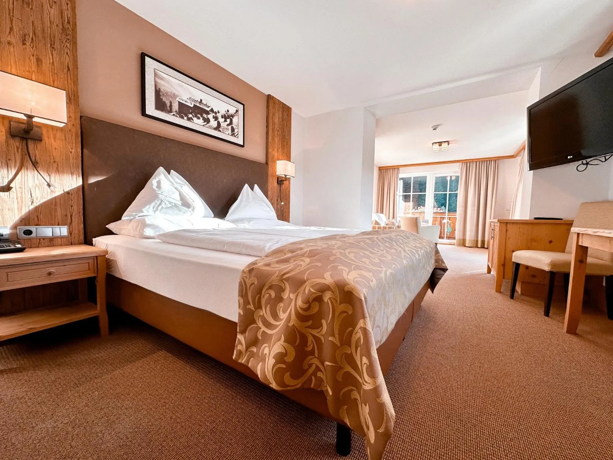 Bed in Hotel Das Urbisgut