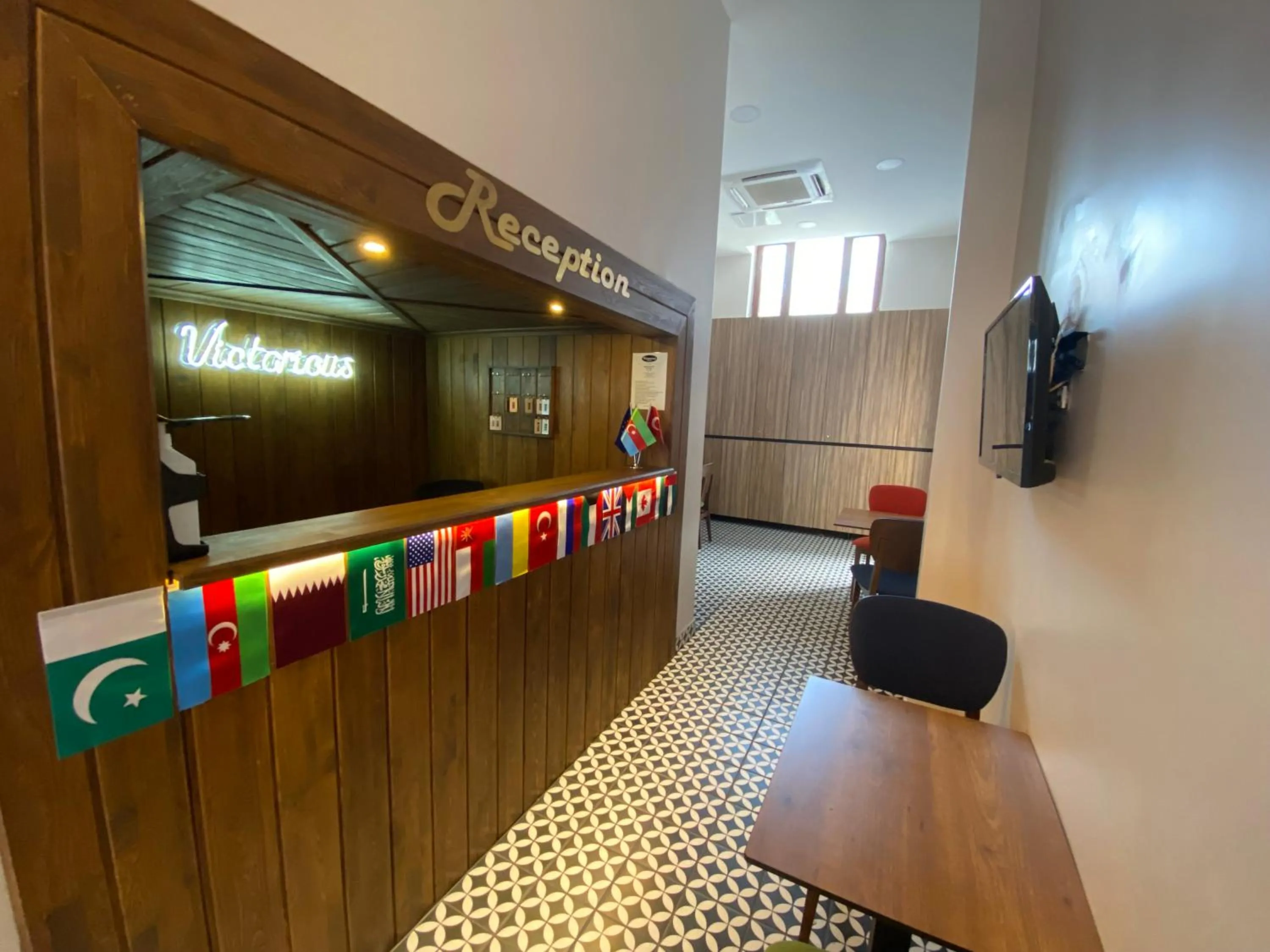 Lobby or reception in Victorious Hotel