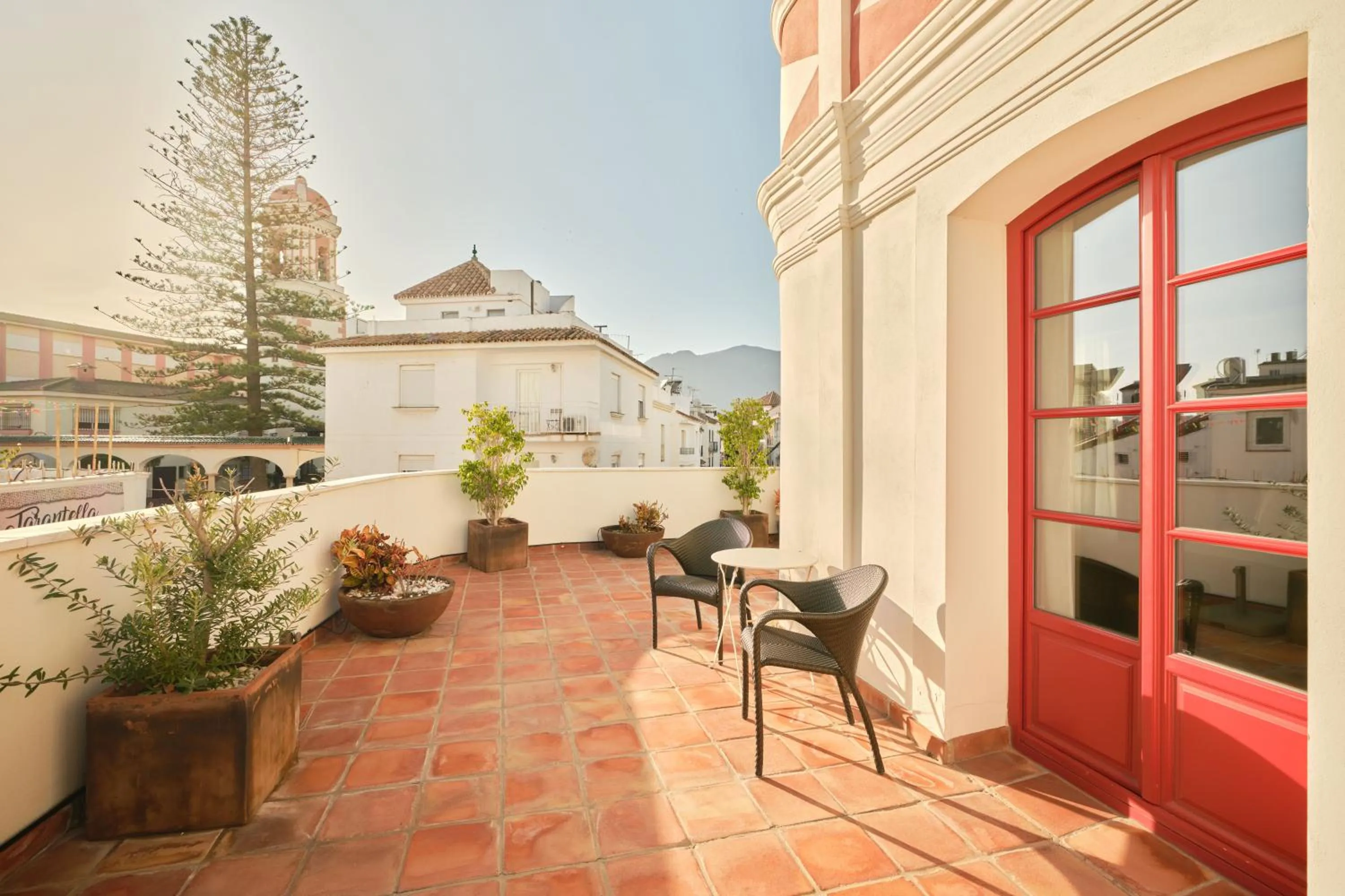 Balcony/Terrace in Hotel El Pilar Andalucia