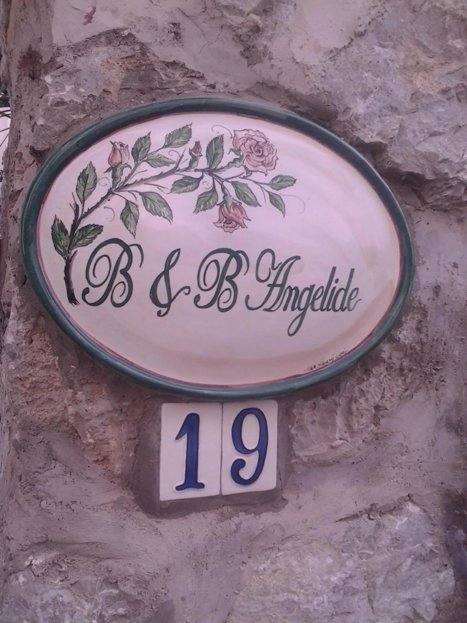 Decorative detail in B&B Angelide