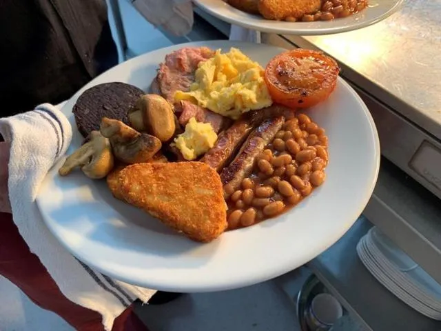 Food and drinks in The Gun at Ridsdale