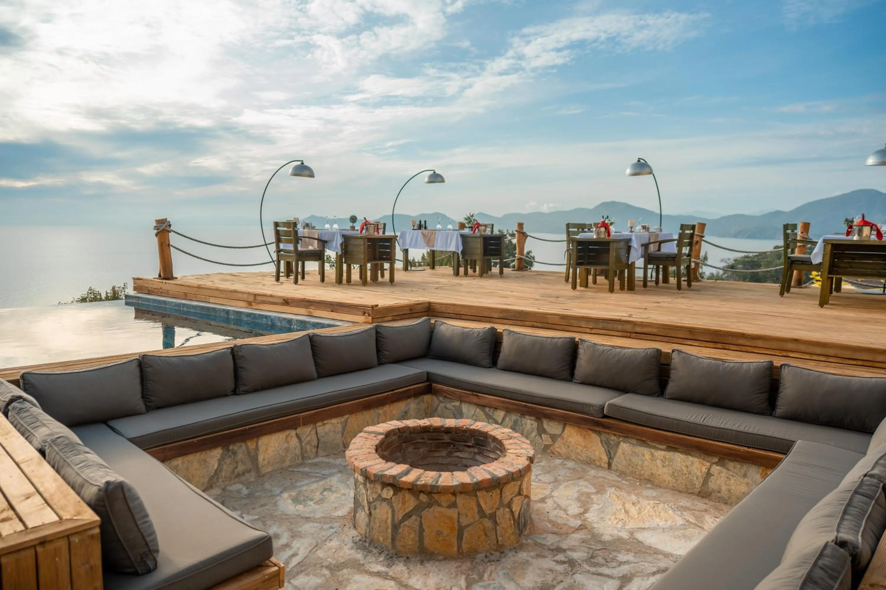 Seating area in Vista Del Amor Faralya