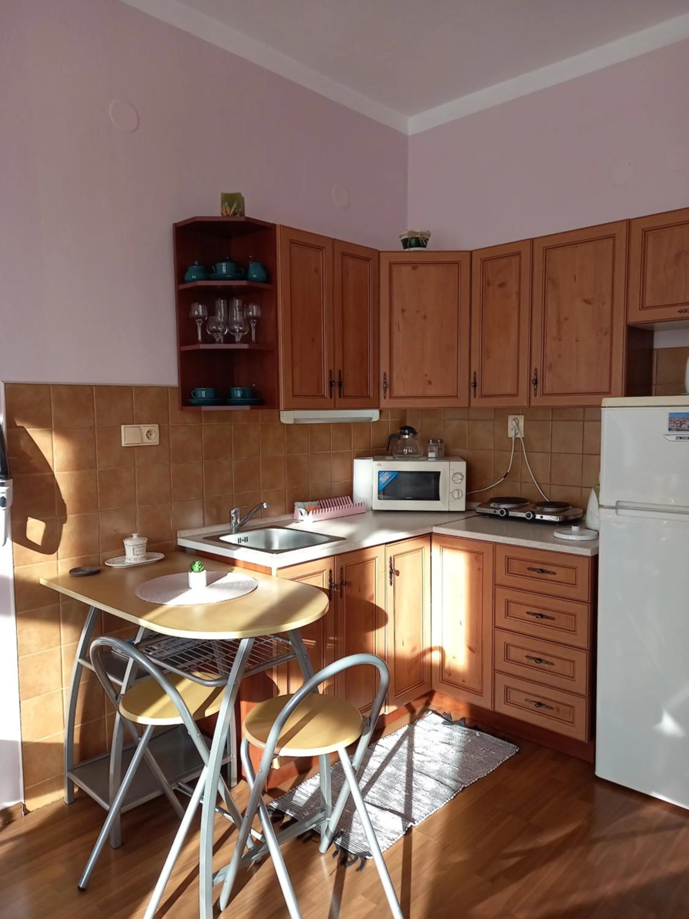 Kitchen or kitchenette in Apartmán Maršík