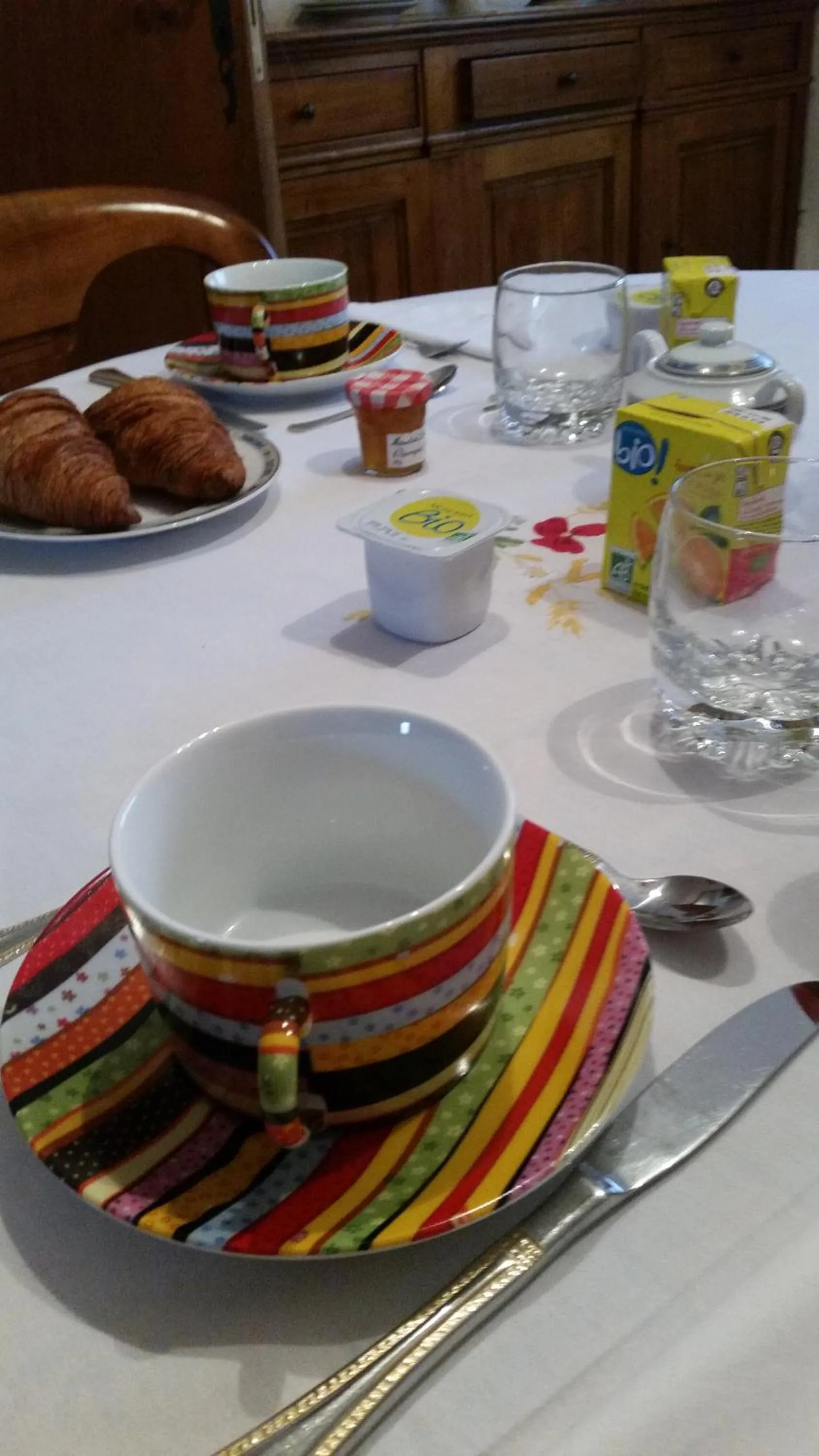 Breakfast in Chambres d'hôtes Elisa & Etienne