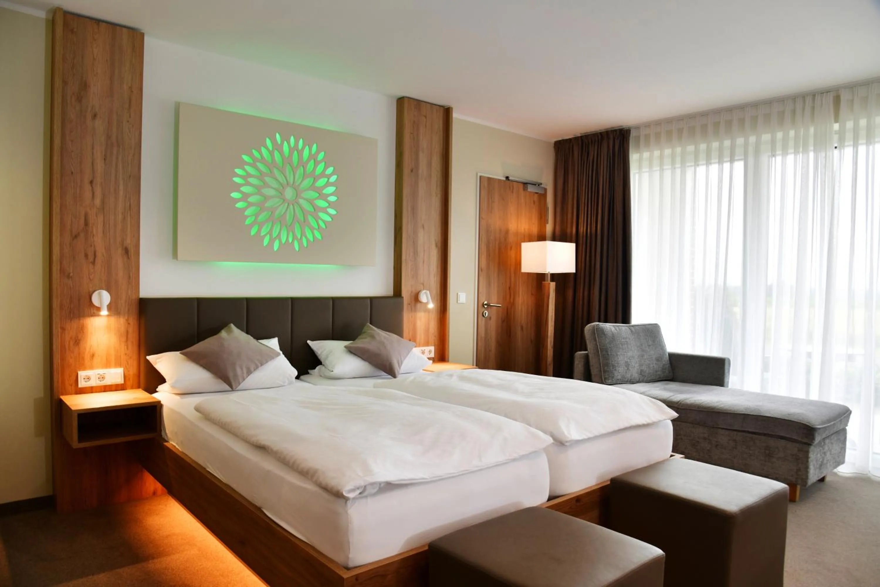 Bedroom, Bed in Landhotel Hermannshöhe