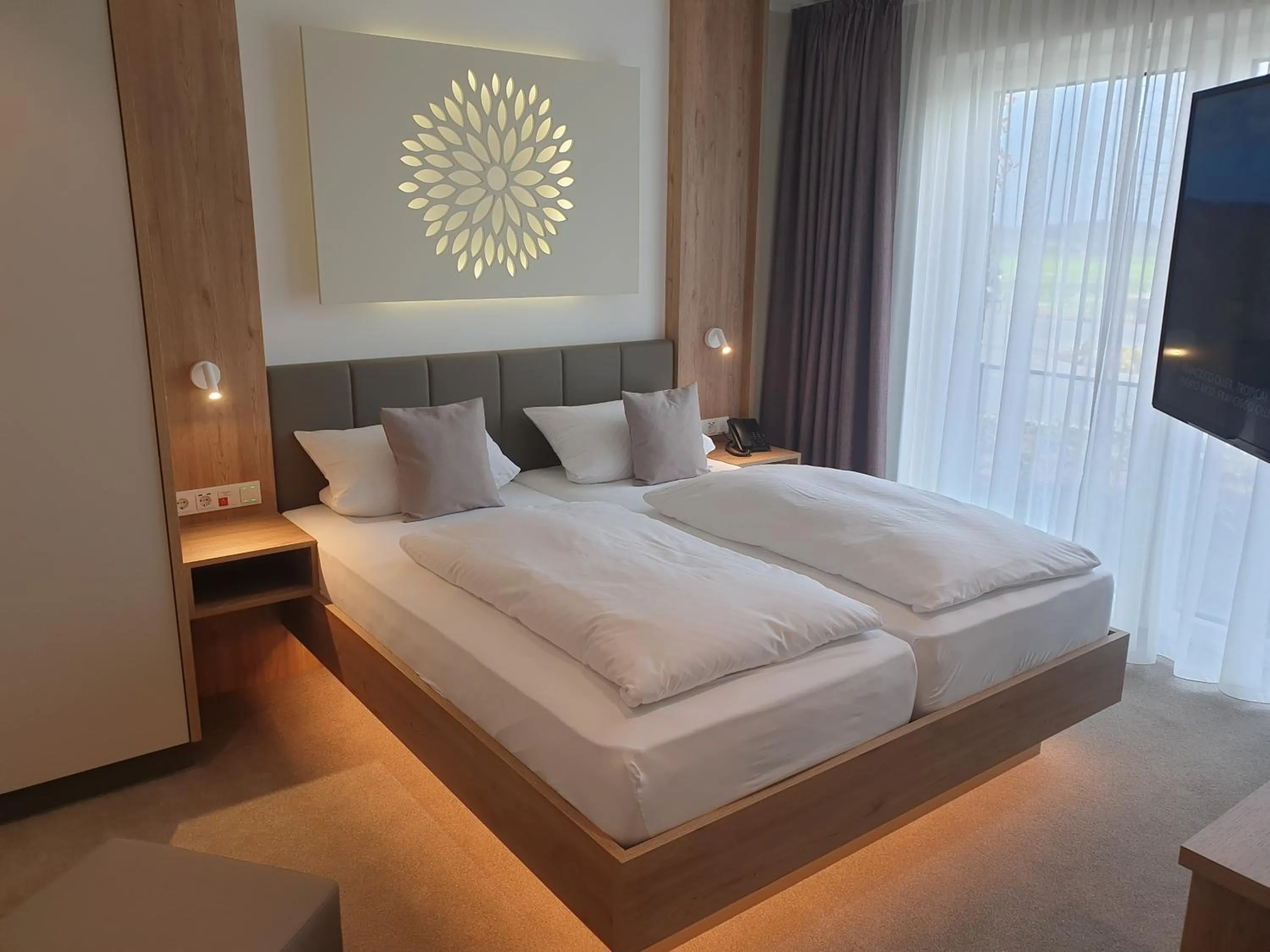 Bed in Landhotel Hermannshöhe