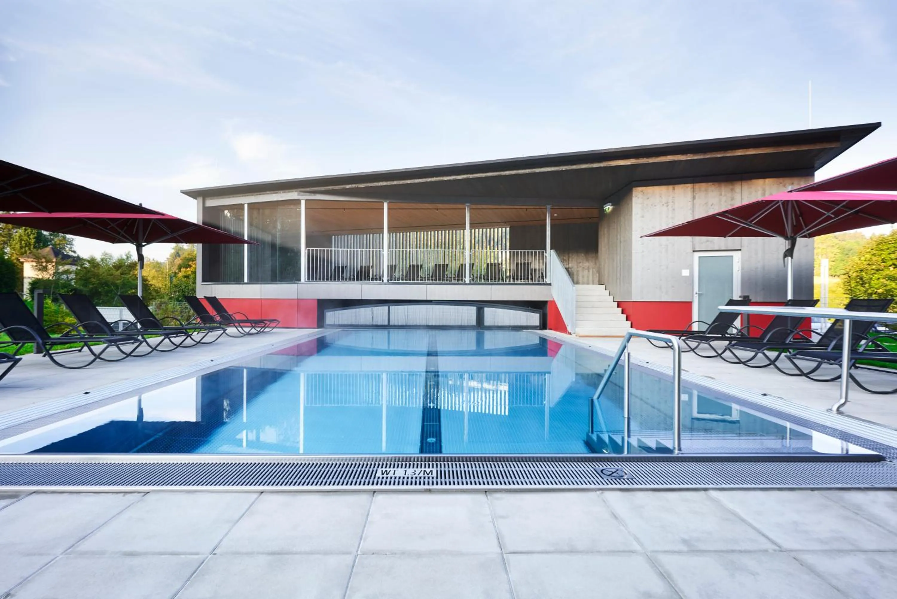 Pool view in Spa Hotel Bründl