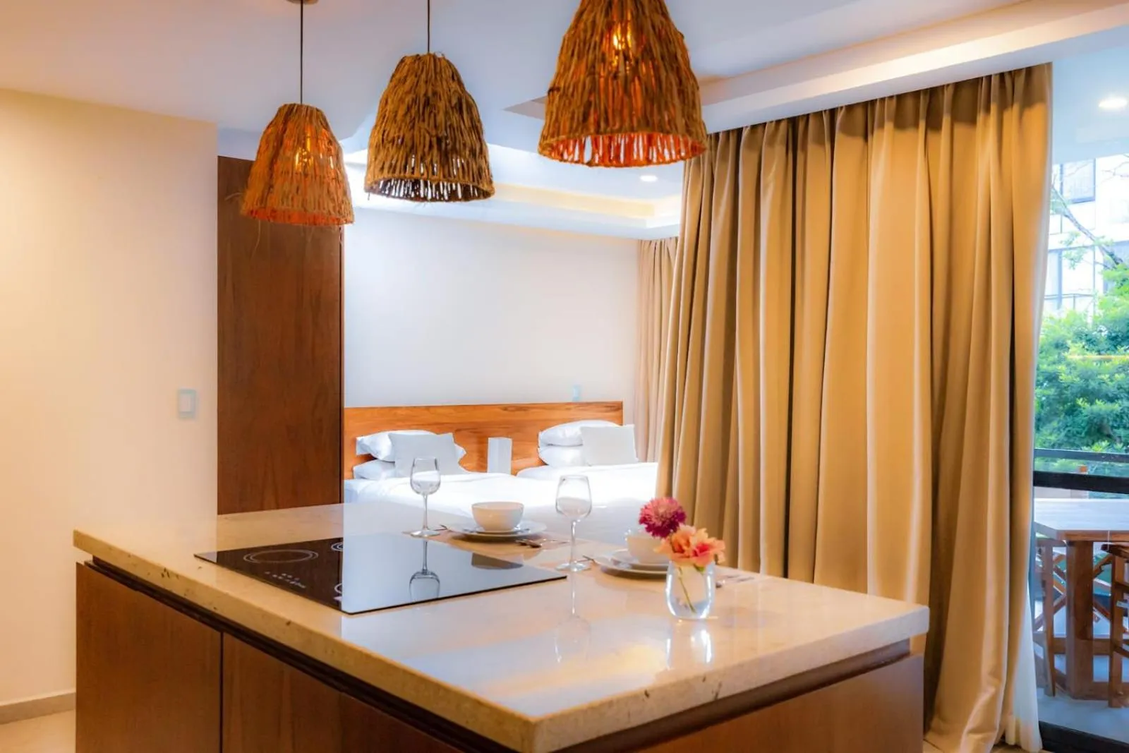 Balcony/Terrace, Bed in The Waves Tulum by BNB Experience