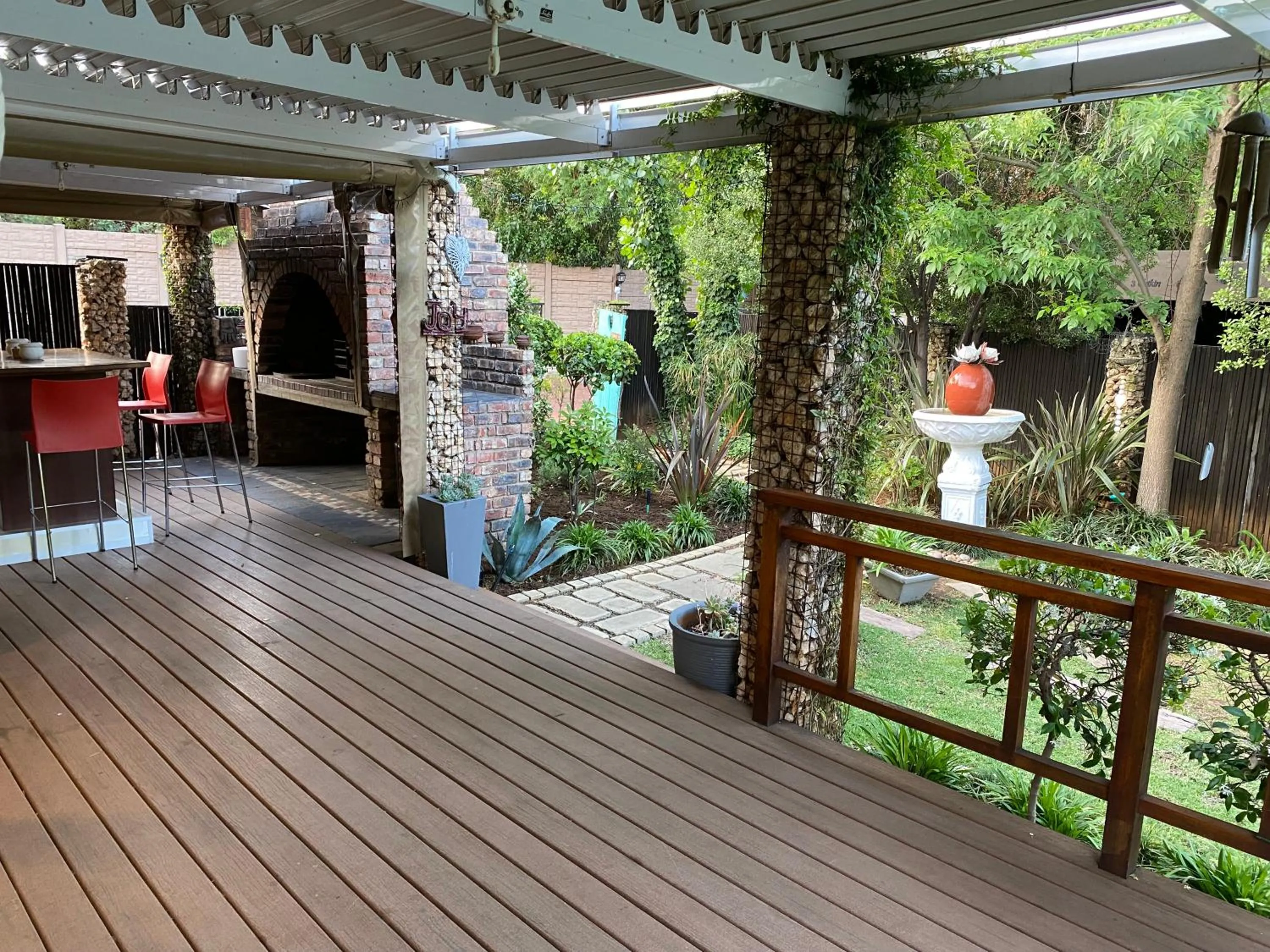 Patio in Cottonwood Guesthouse Oasis