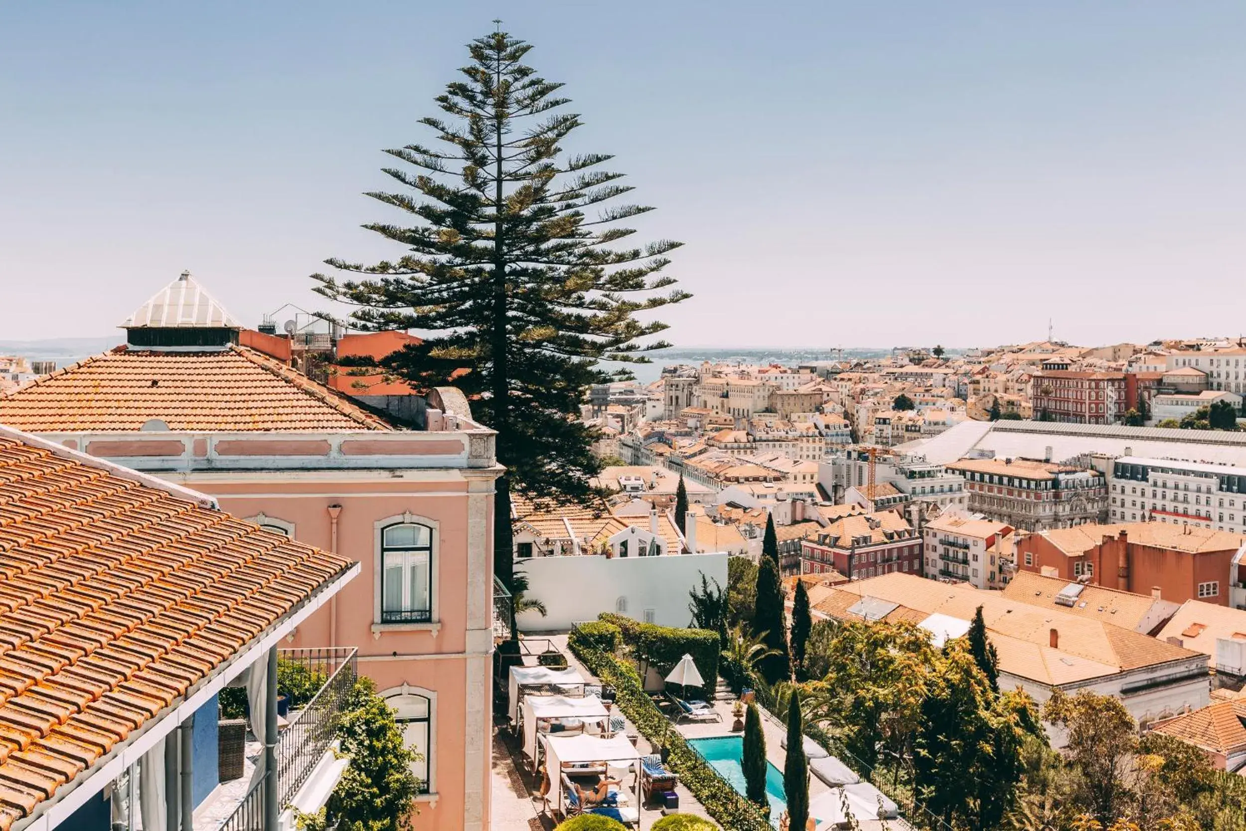 City view in Torel Palace Lisbon City view in Torel Palace Lisbon