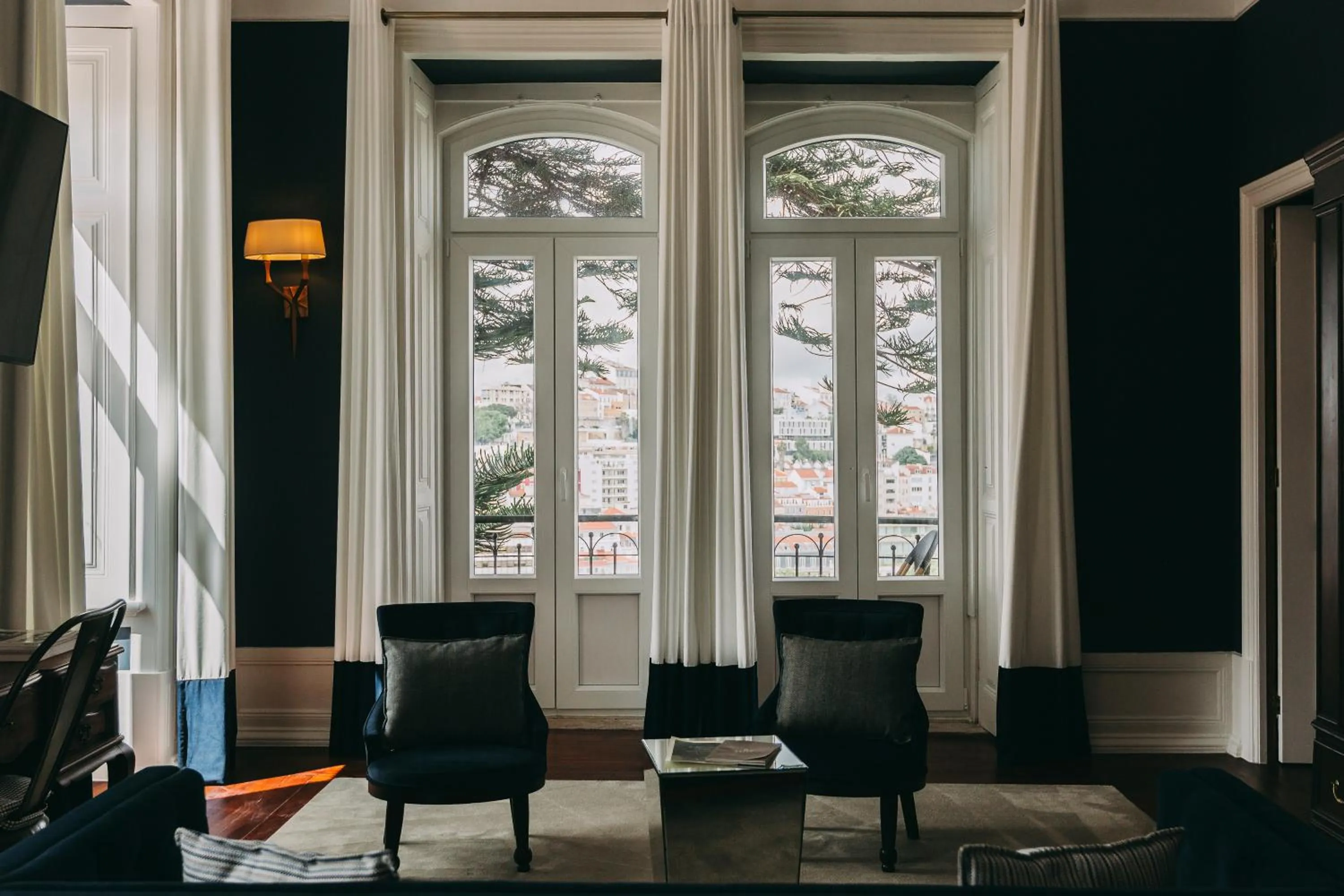 Seating area in Torel Palace Lisbon