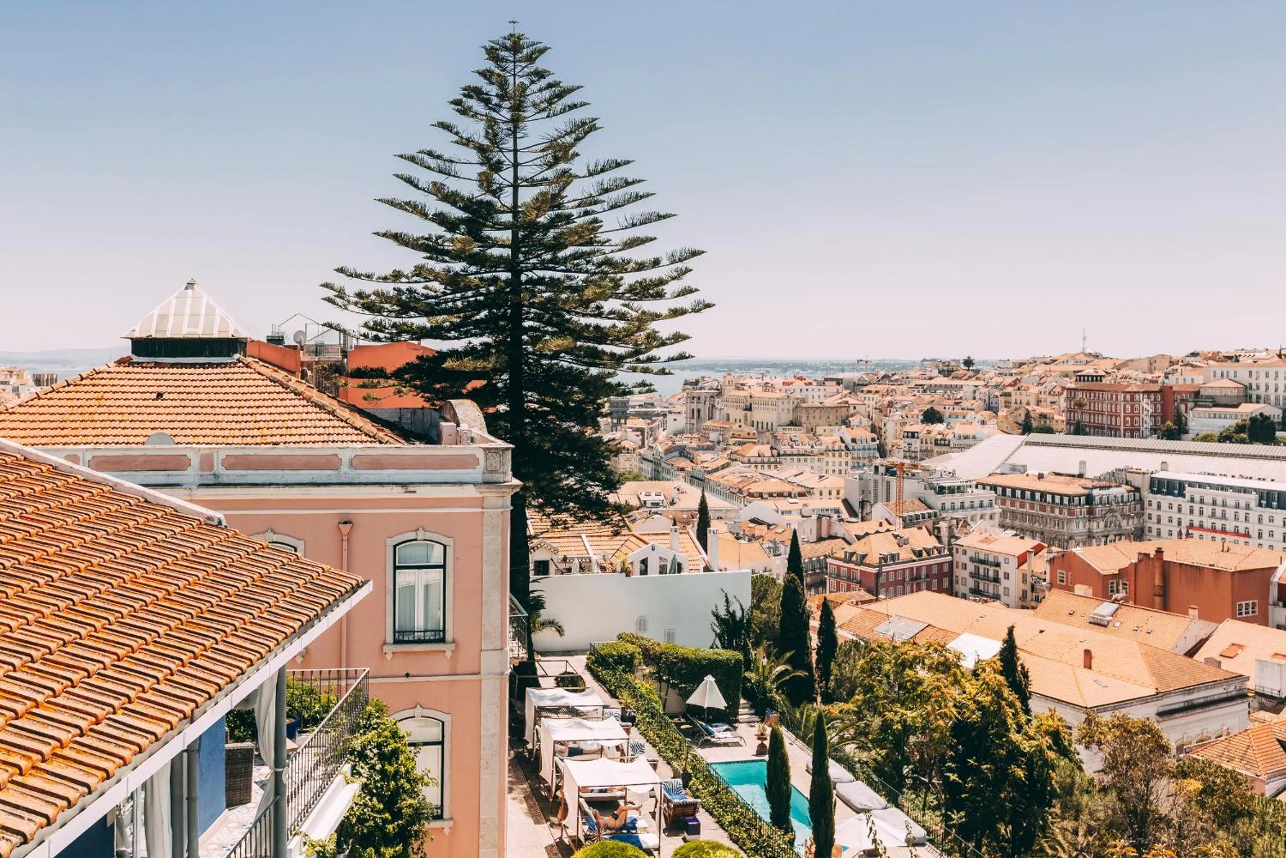 City view in Torel Palace Lisbon