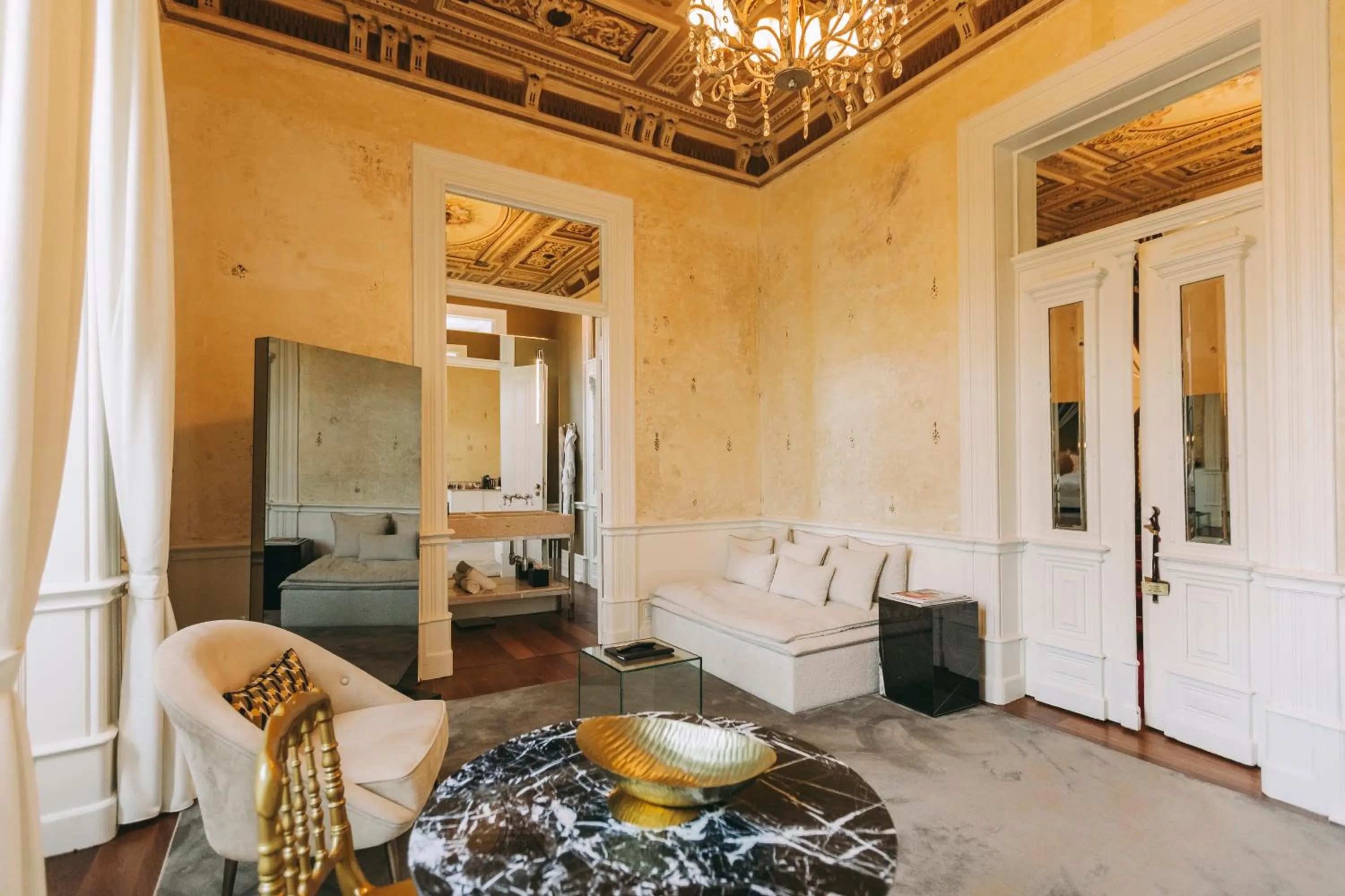 Seating area in Torel Palace Lisbon