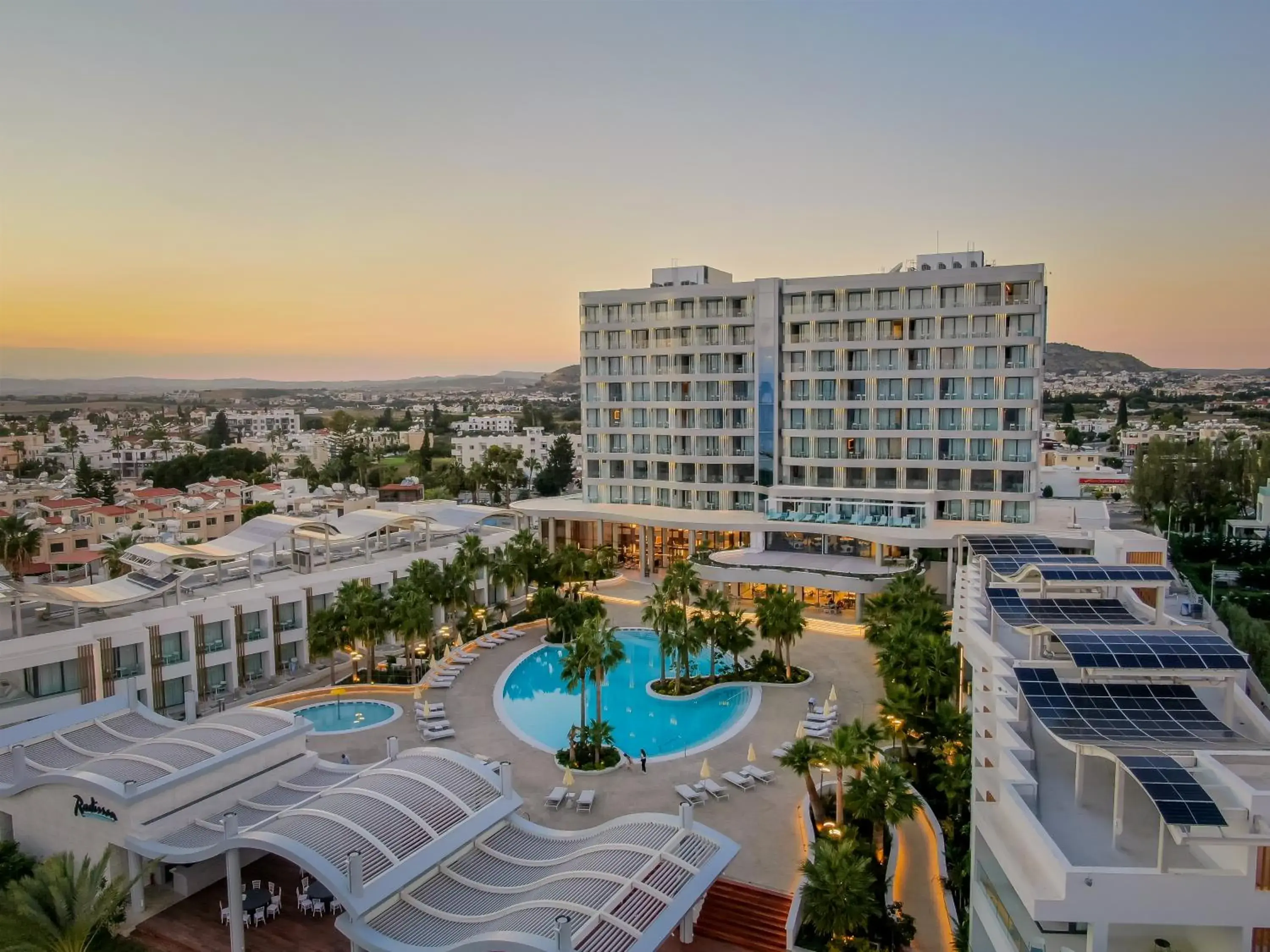 Bird's eye view in Radisson Beach Resort Larnaca Bird's eye view in Radisson Beach Resort Larnaca