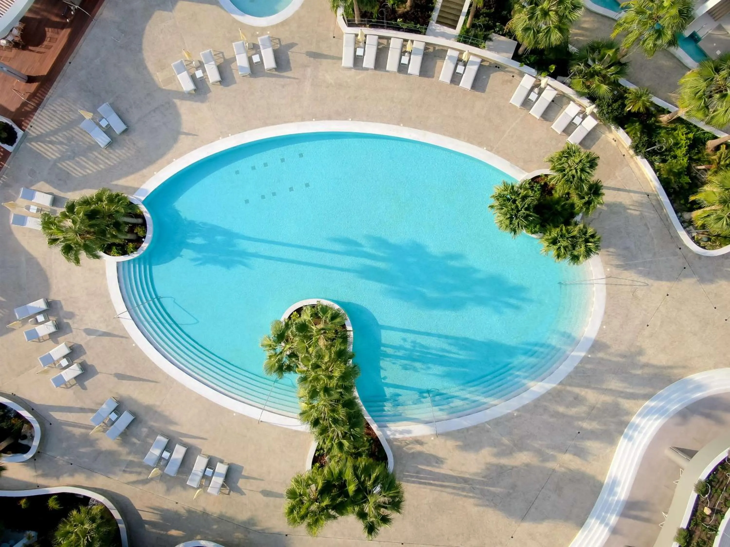 Pool view in Radisson Beach Resort Larnaca