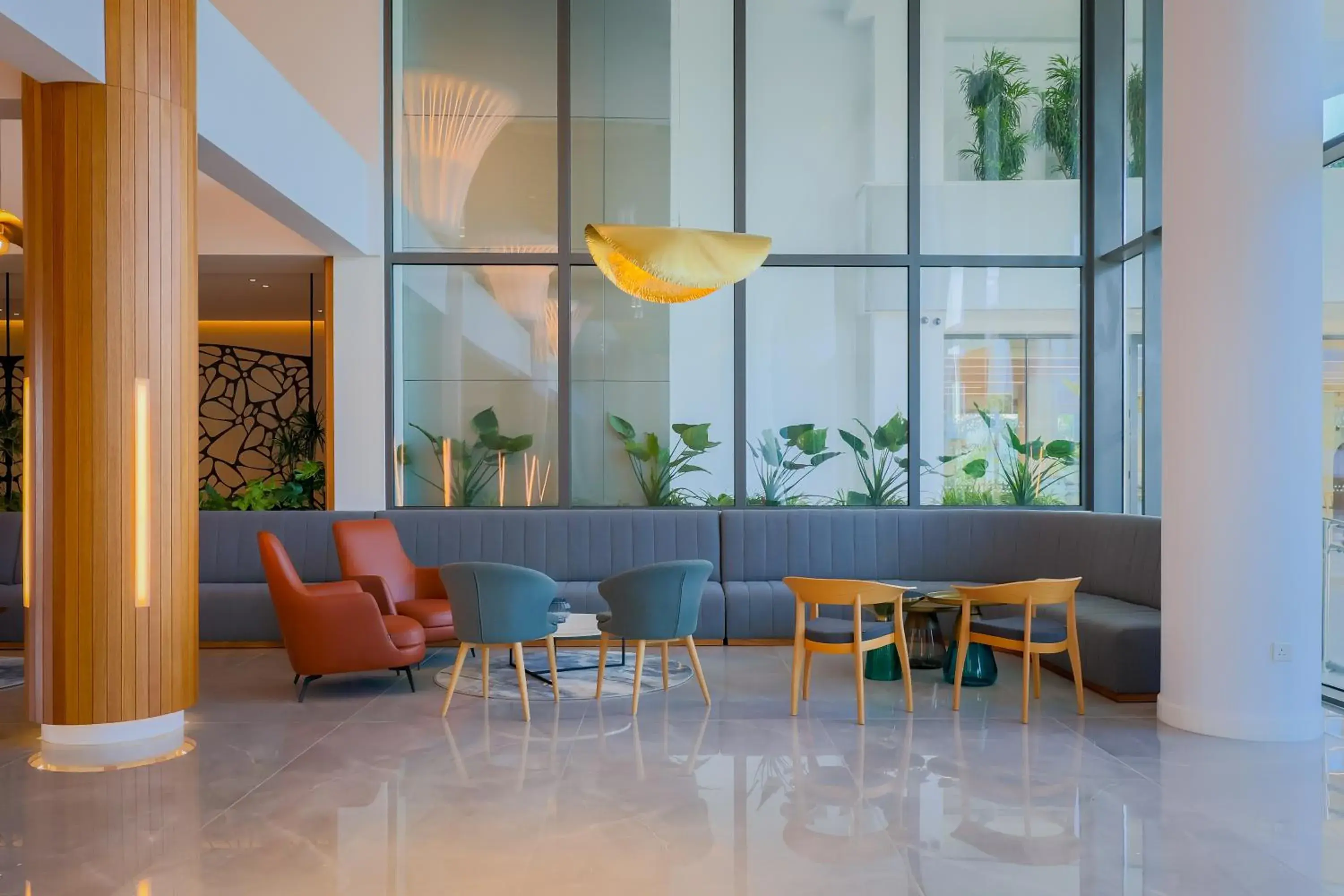 Lobby or reception in Radisson Beach Resort Larnaca Lobby or reception in Radisson Beach Resort Larnaca