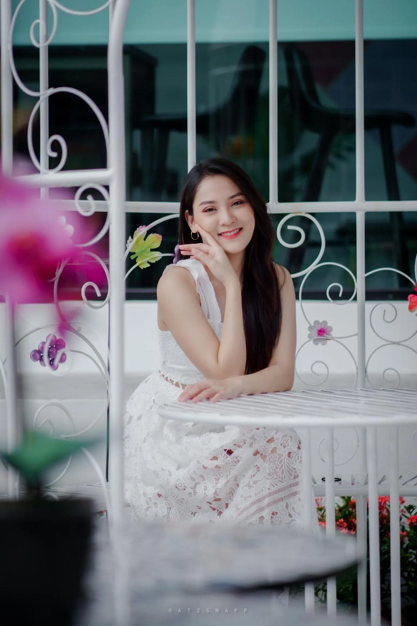 Garden view in Play Poshtel & Cafe'