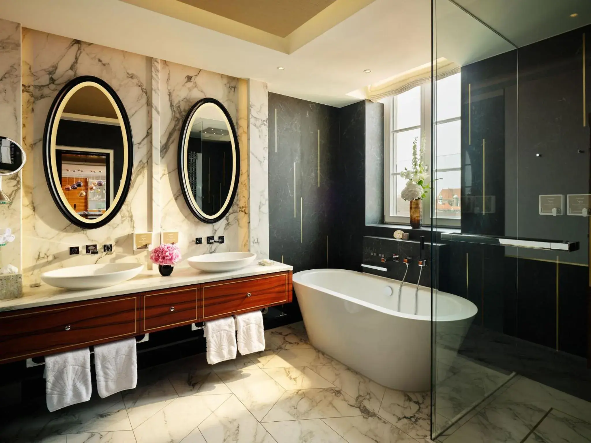 Bathroom in Mandarin Oriental, Munich Bathroom in Mandarin Oriental, Munich