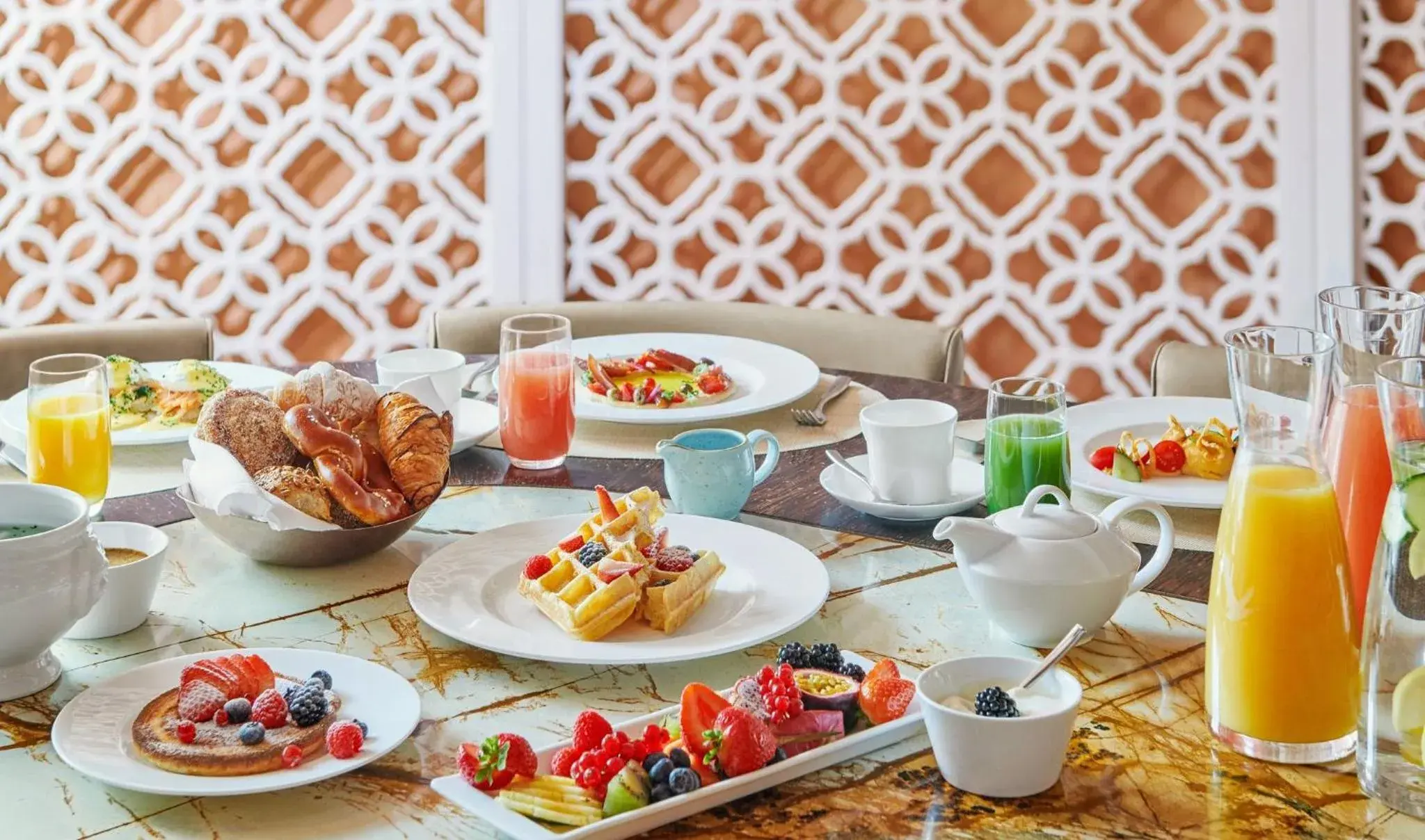 Buffet breakfast in Mandarin Oriental, Munich Buffet breakfast in Mandarin Oriental, Munich